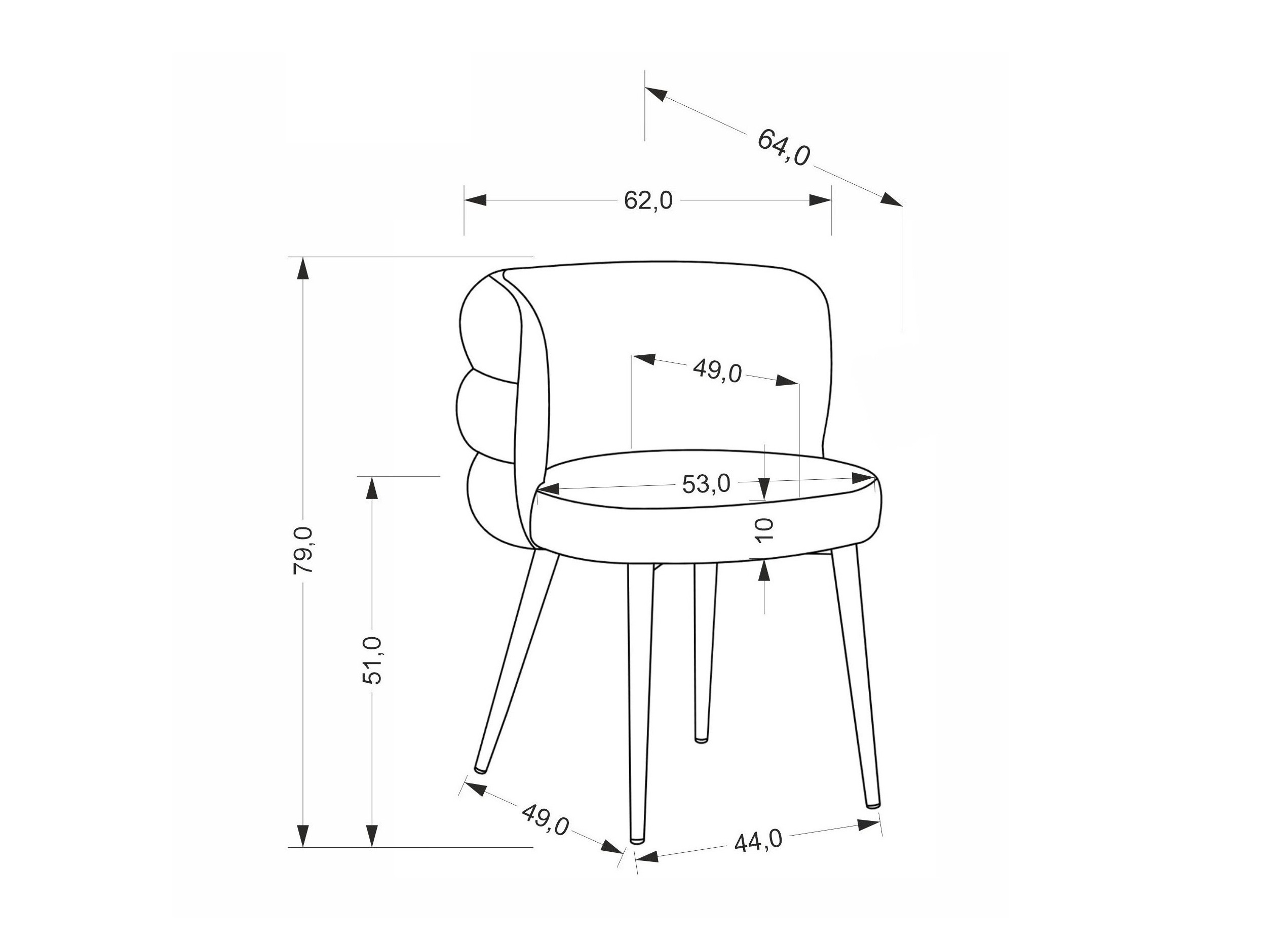 Szék Houston 2043 (Zöld)
