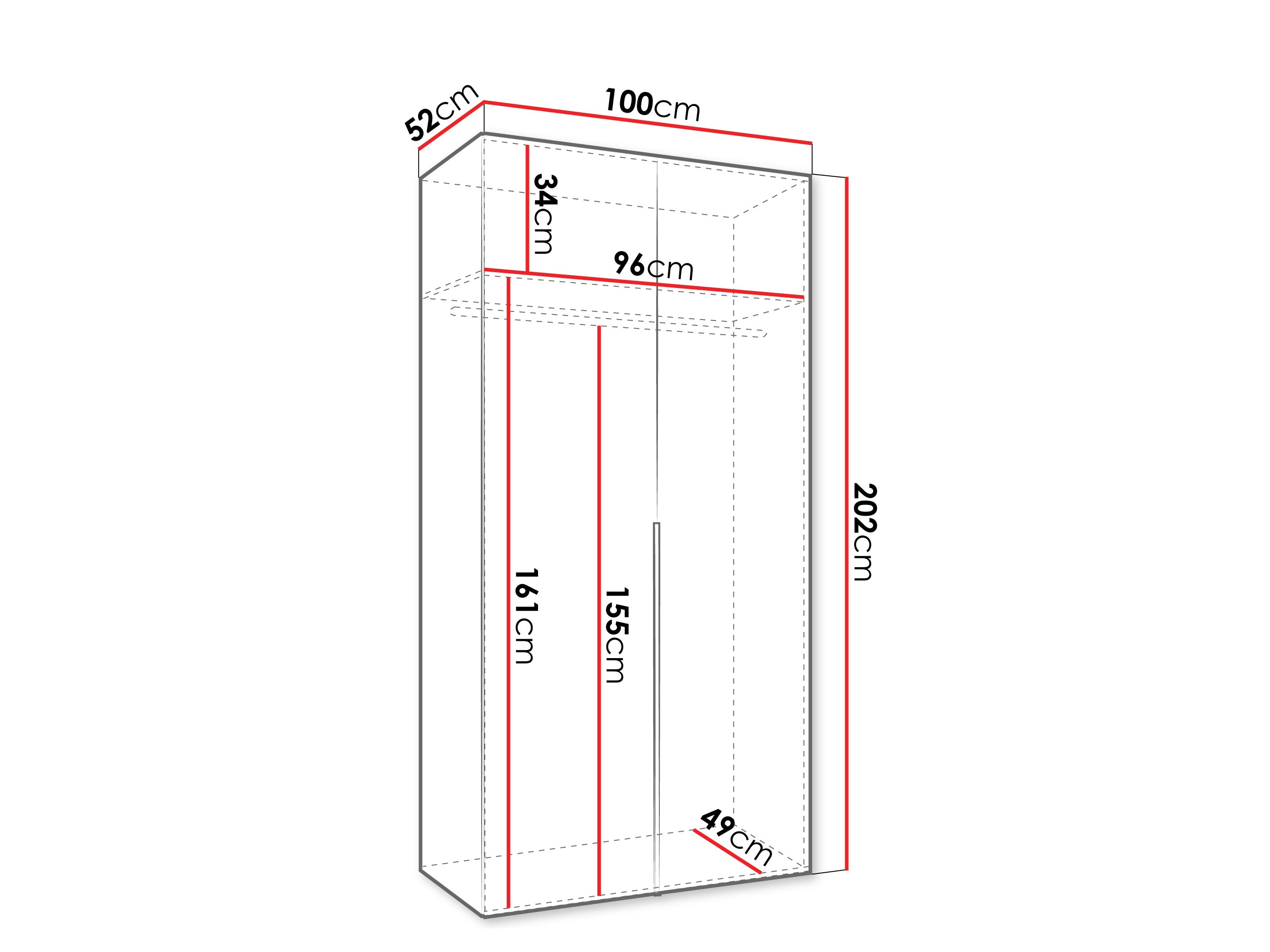 Gardróbszekrény Hartford 535 (Kasmír)
