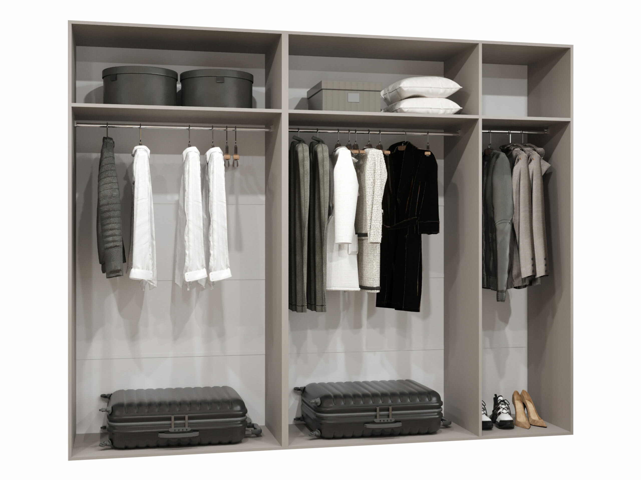 Gardróbszekrény Hartford 538 (Fehér)