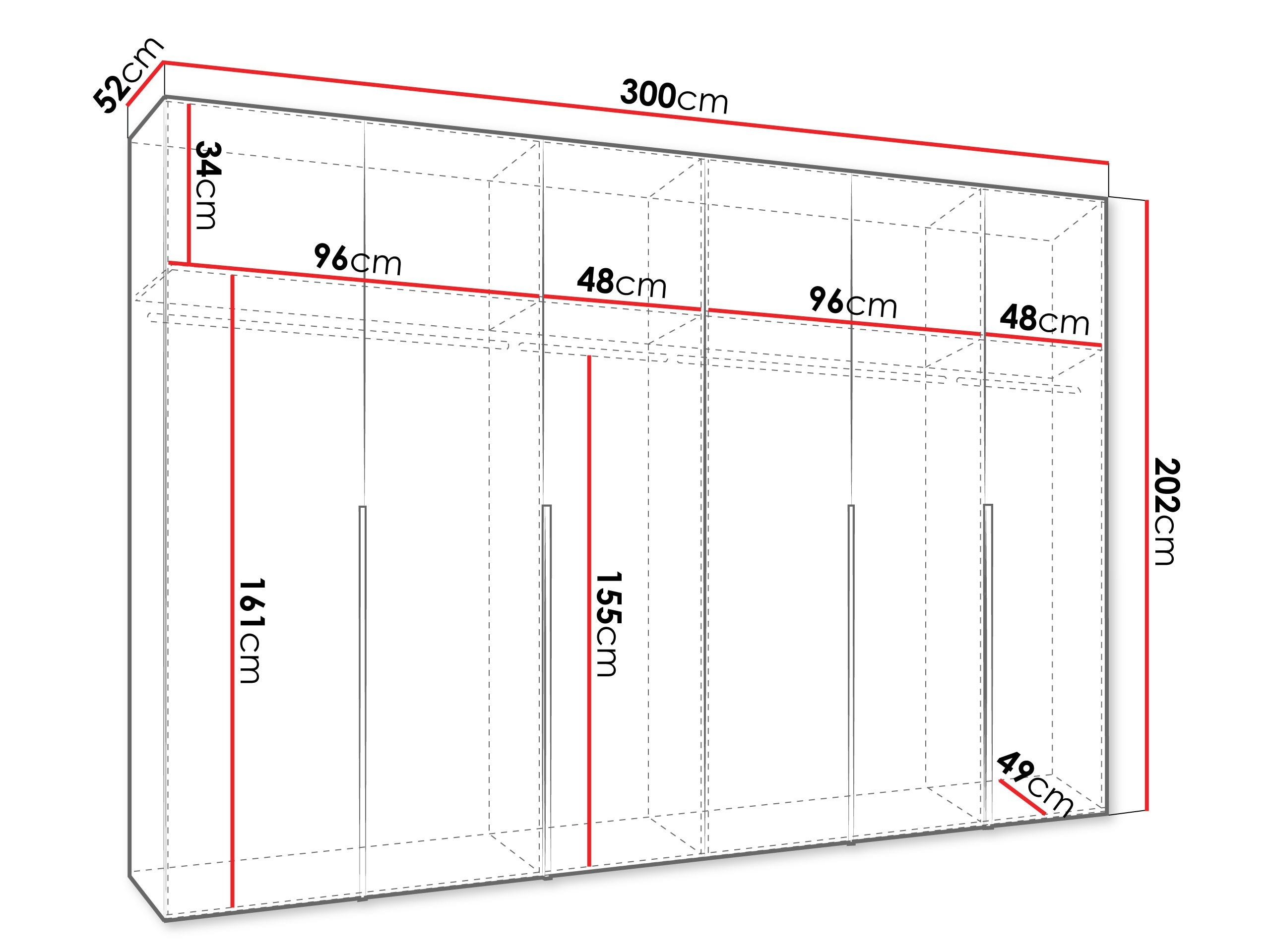 Gardróbszekrény Hartford 539 (Artisan tölgy)