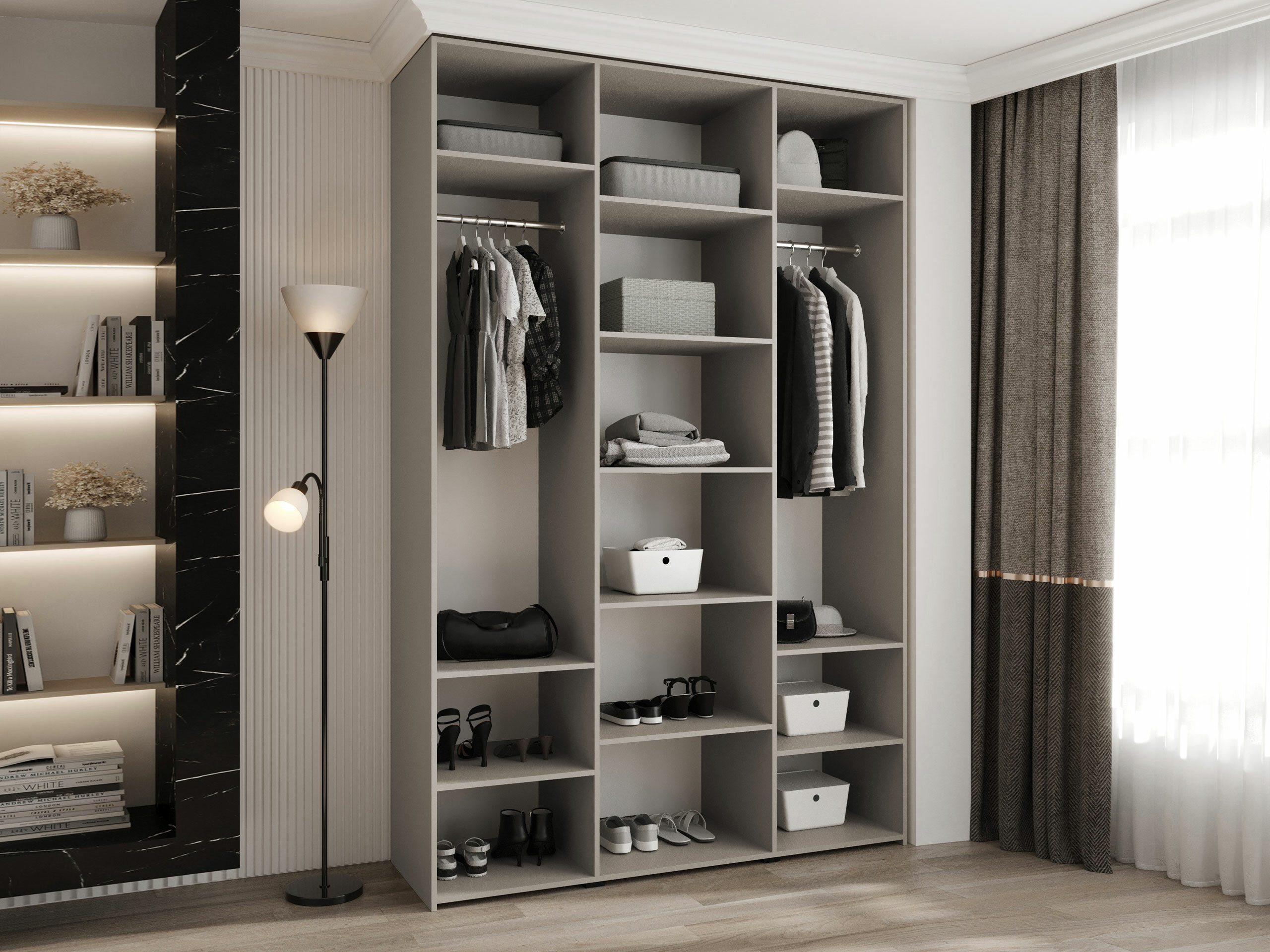 Gardróbszekrény Hartford 544 (Fehér)