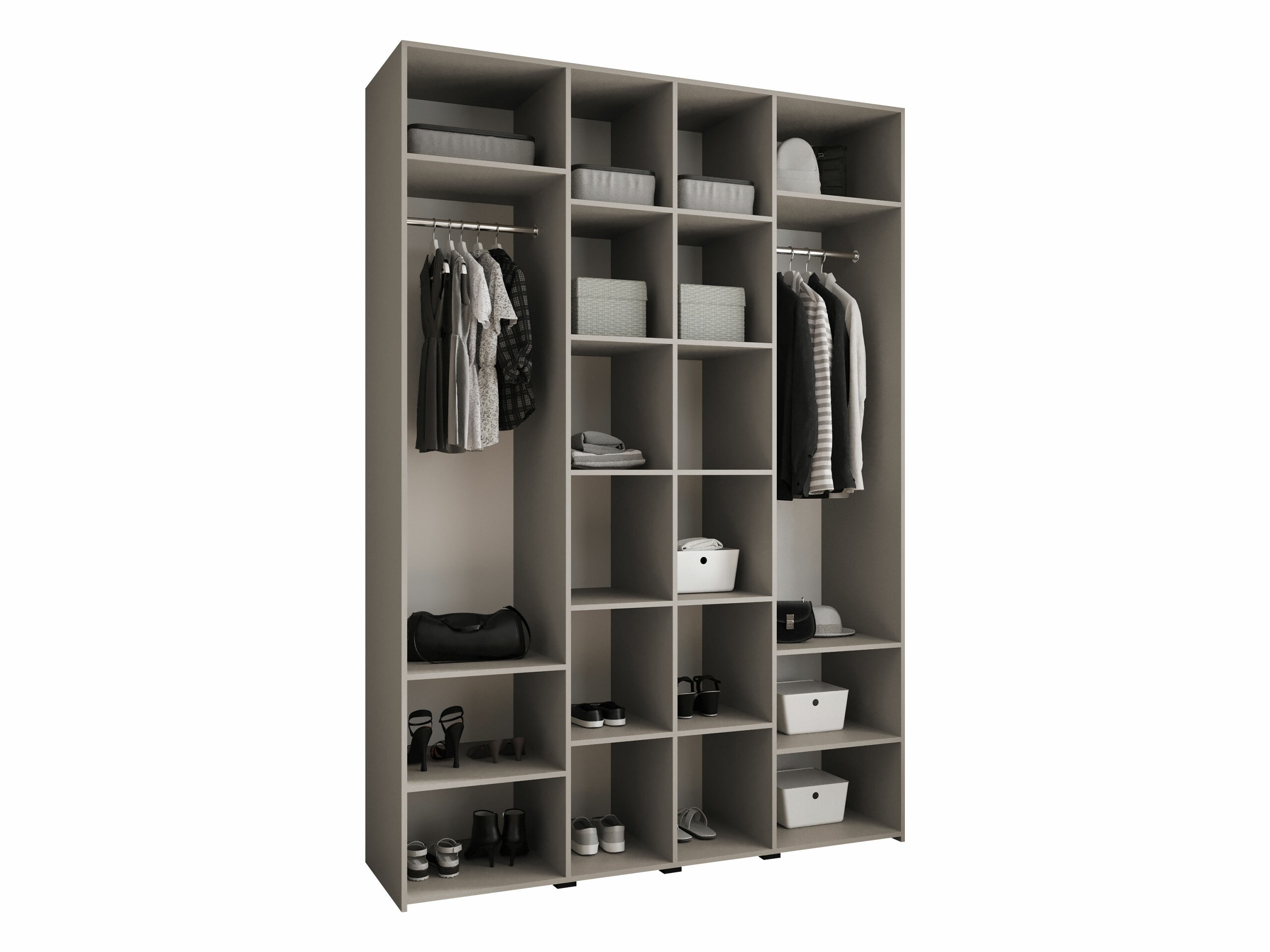 Gardróbszekrény Hartford 554 (Fehér)