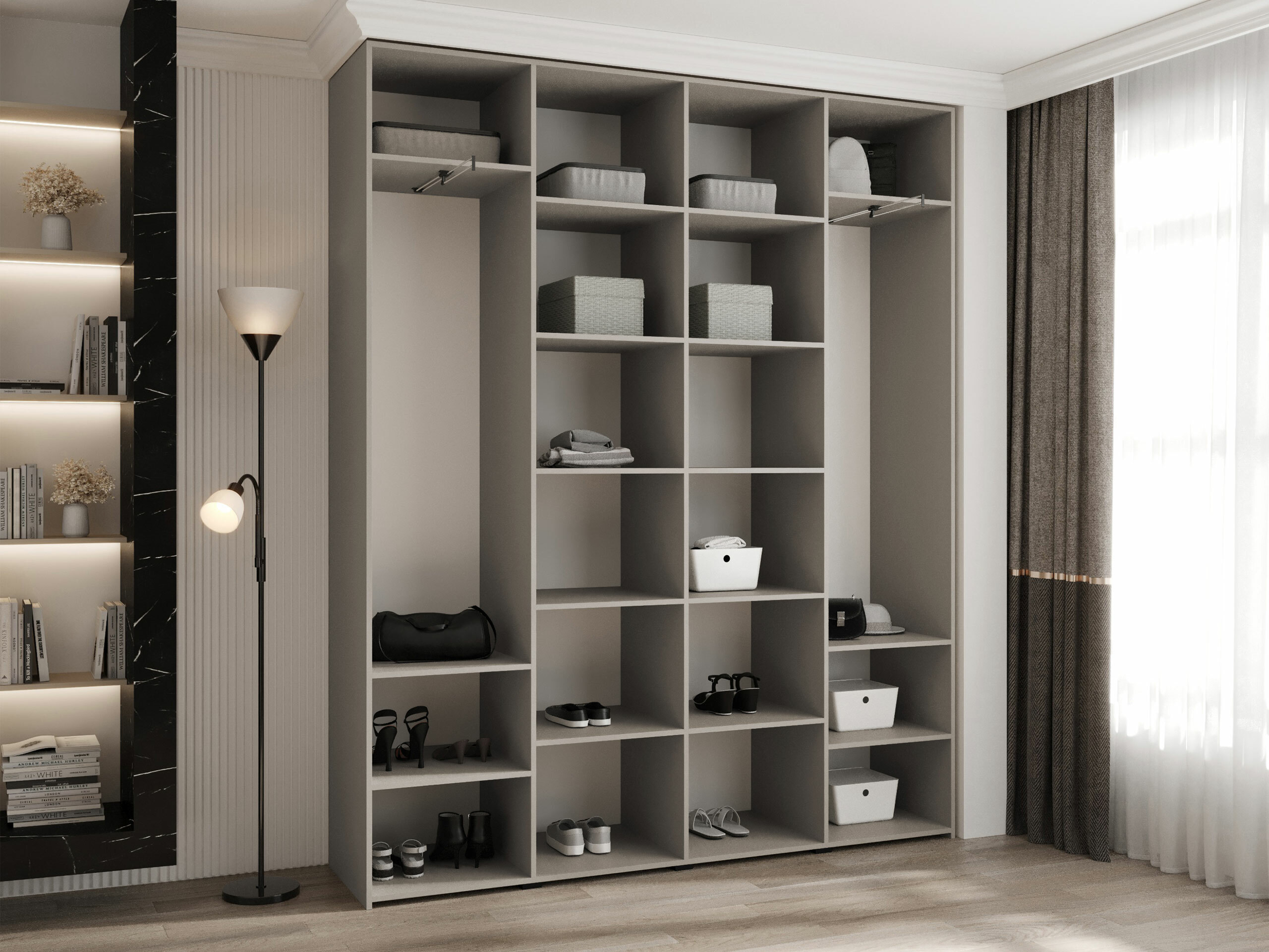 Gardróbszekrény Hartford 554 (Fehér)