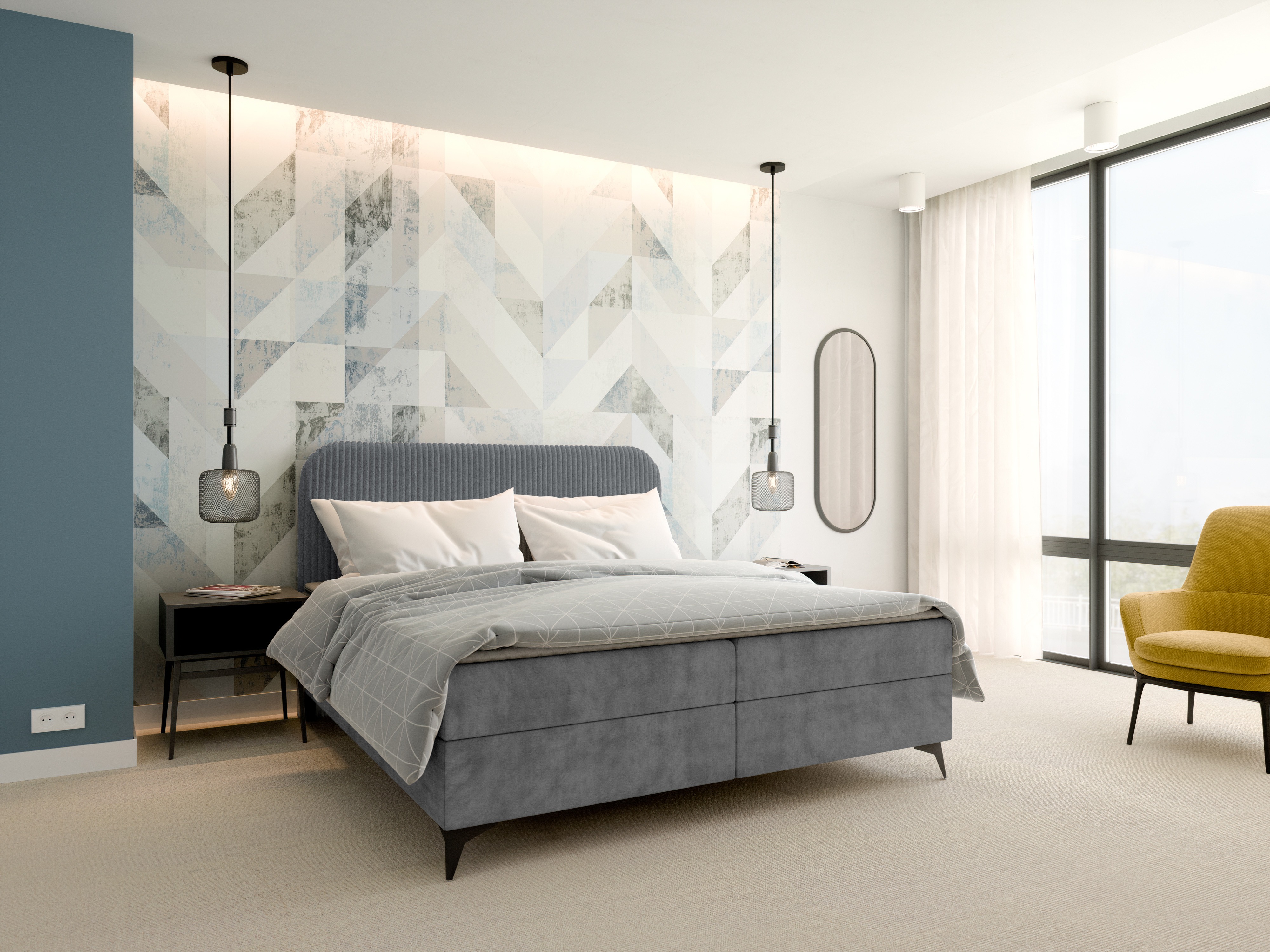 Kontinentális ágy Franklin 173 (Tilia 90 + Manila 16)