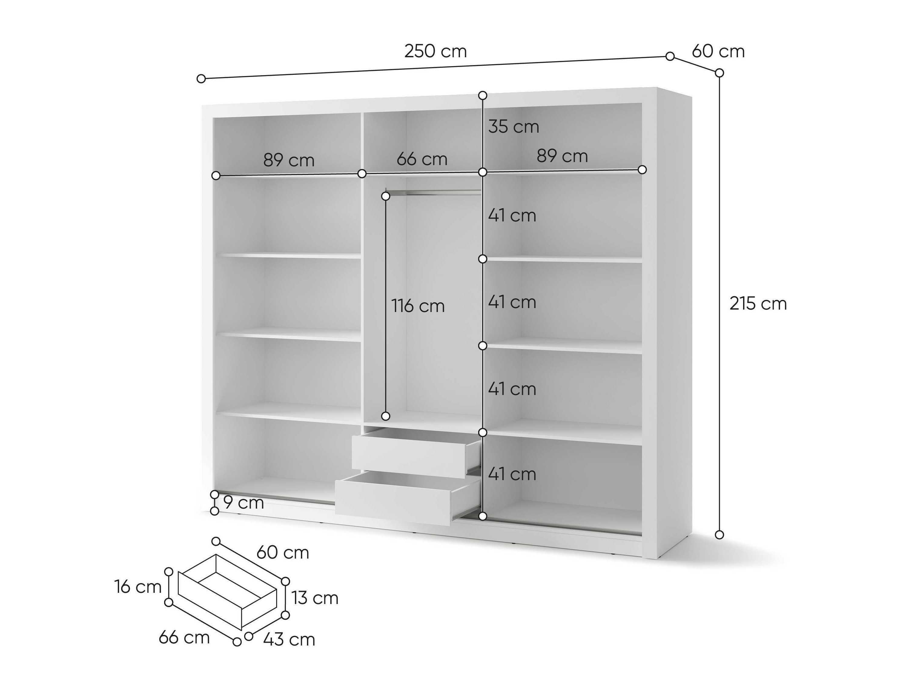 Gardróbszekrény Cirdelu 111