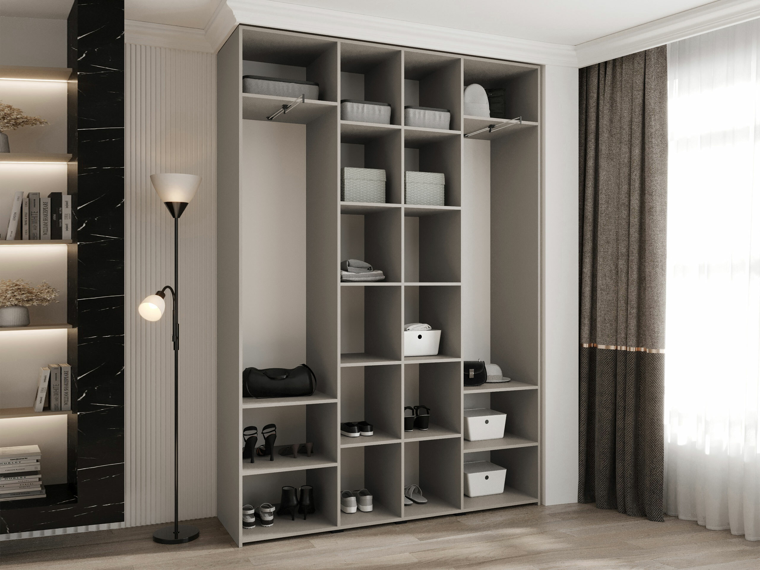 Gardróbszekrény Hartford 564 (Fehér)