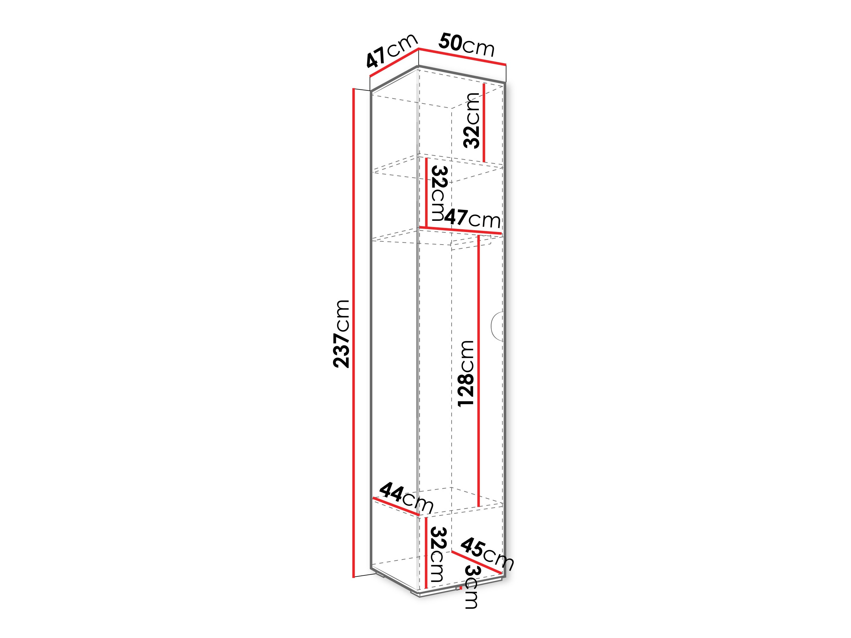 Gardróbszekrény Hartford 567 (Kasmír)