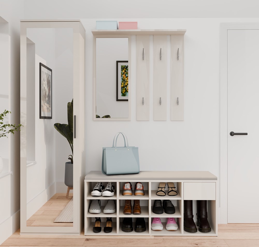 Cipőtároló Mandeville 322 (Bézs)