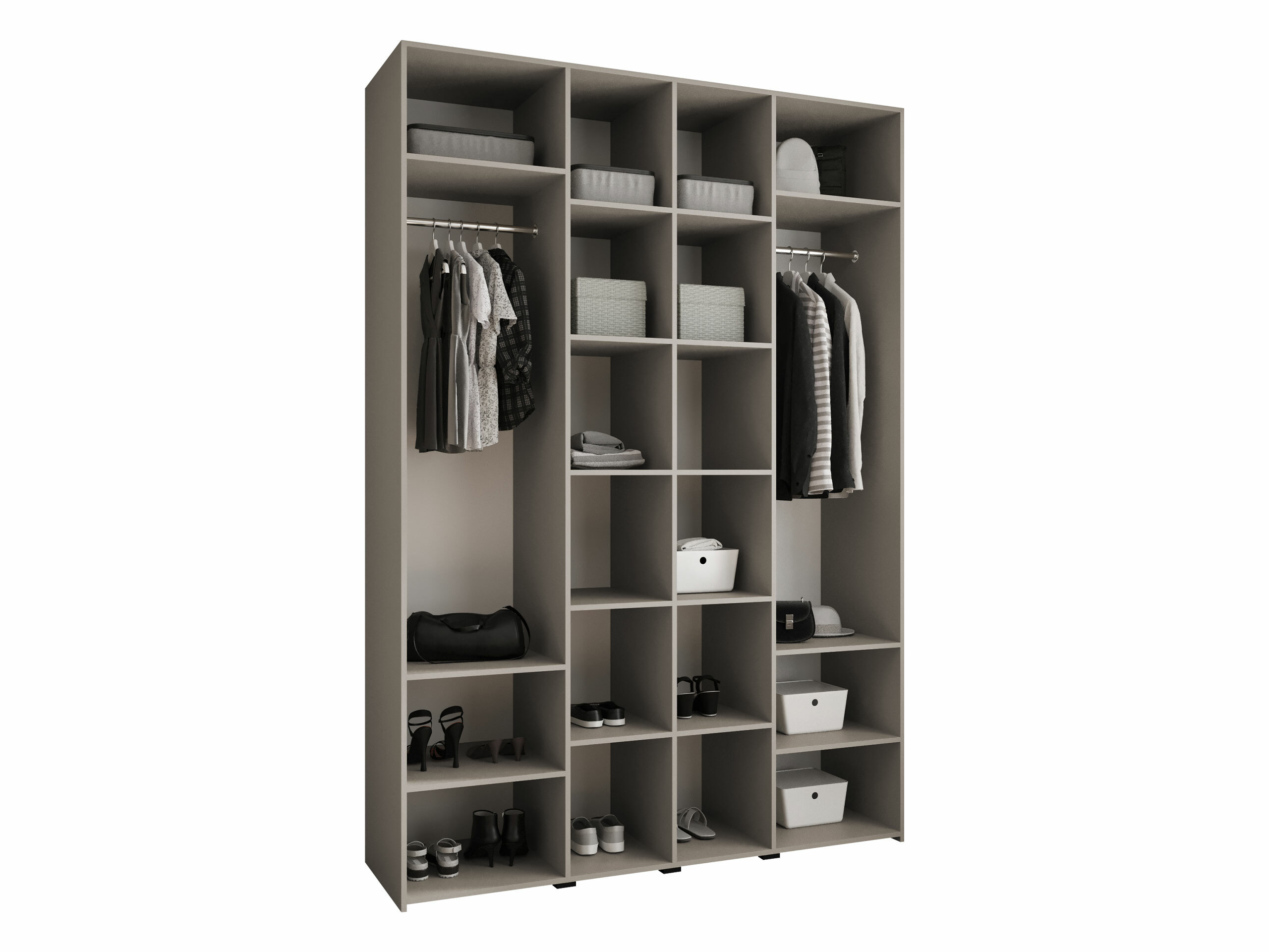 Gardróbszekrény Hartford 574 (Fehér)