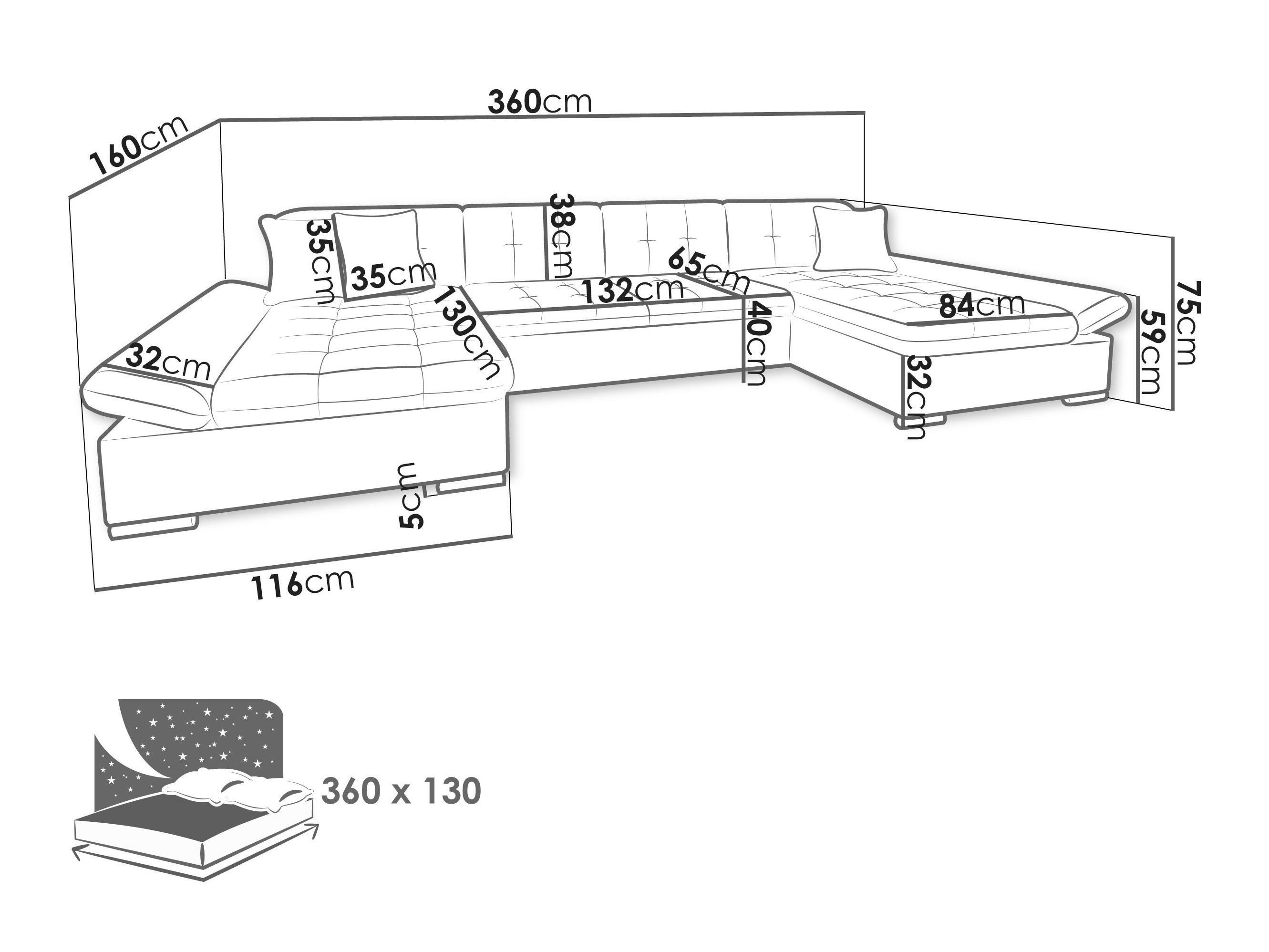 Sarokkanapé Comfivo 155 (Boss 14)