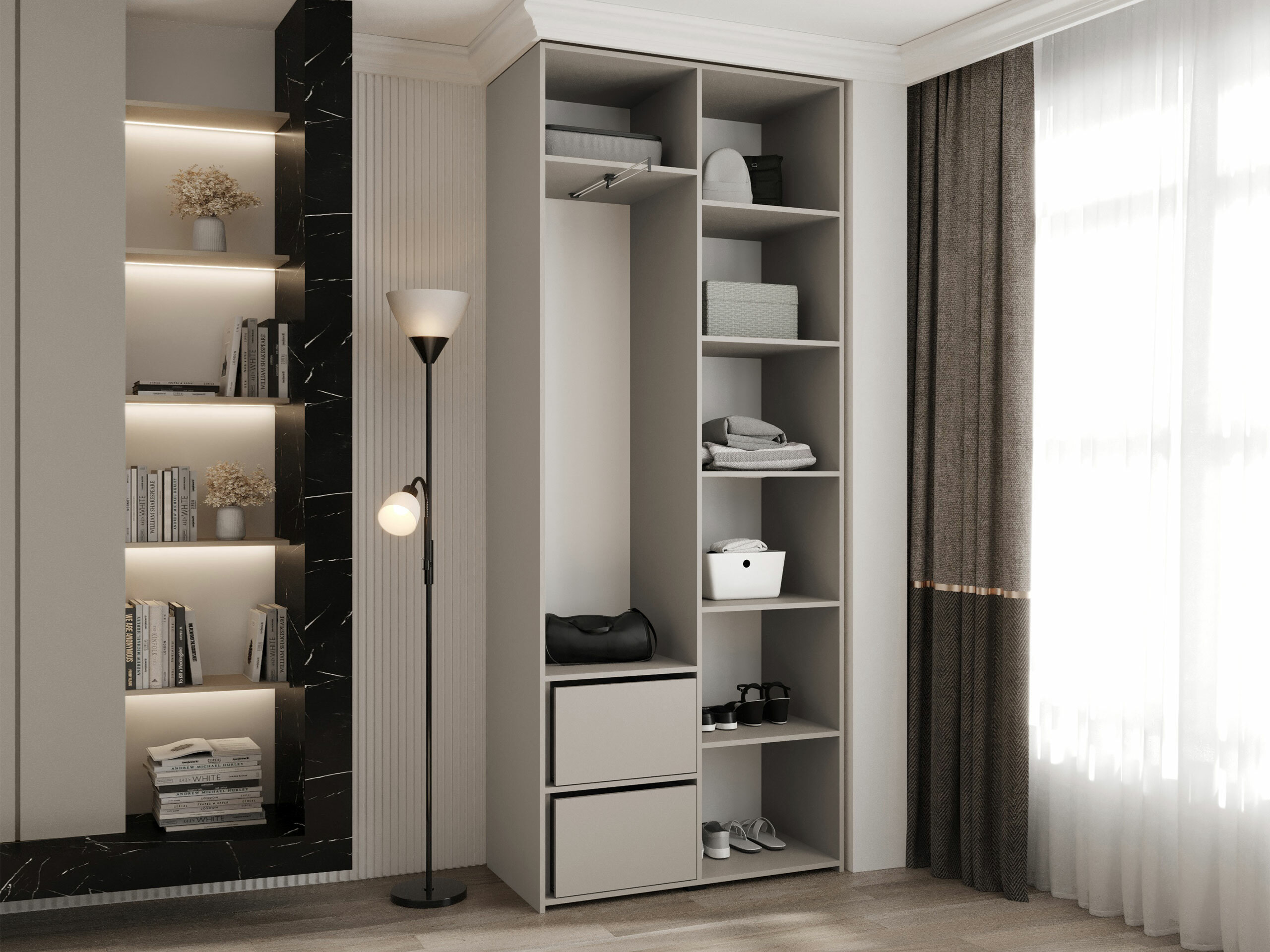 Gardróbszekrény Hartford 562 (Fehér)