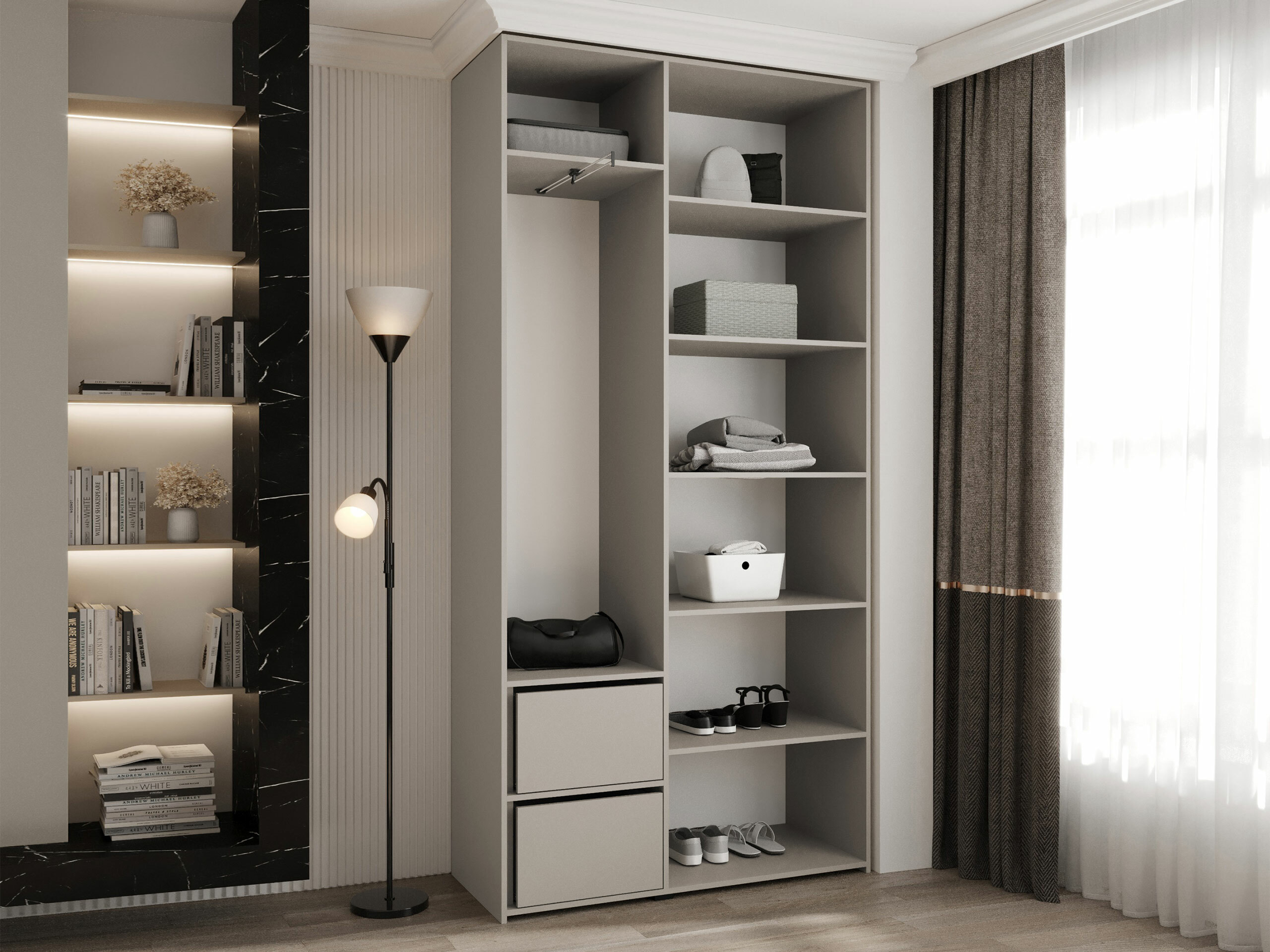 Gardróbszekrény Hartford 563 (Fehér)