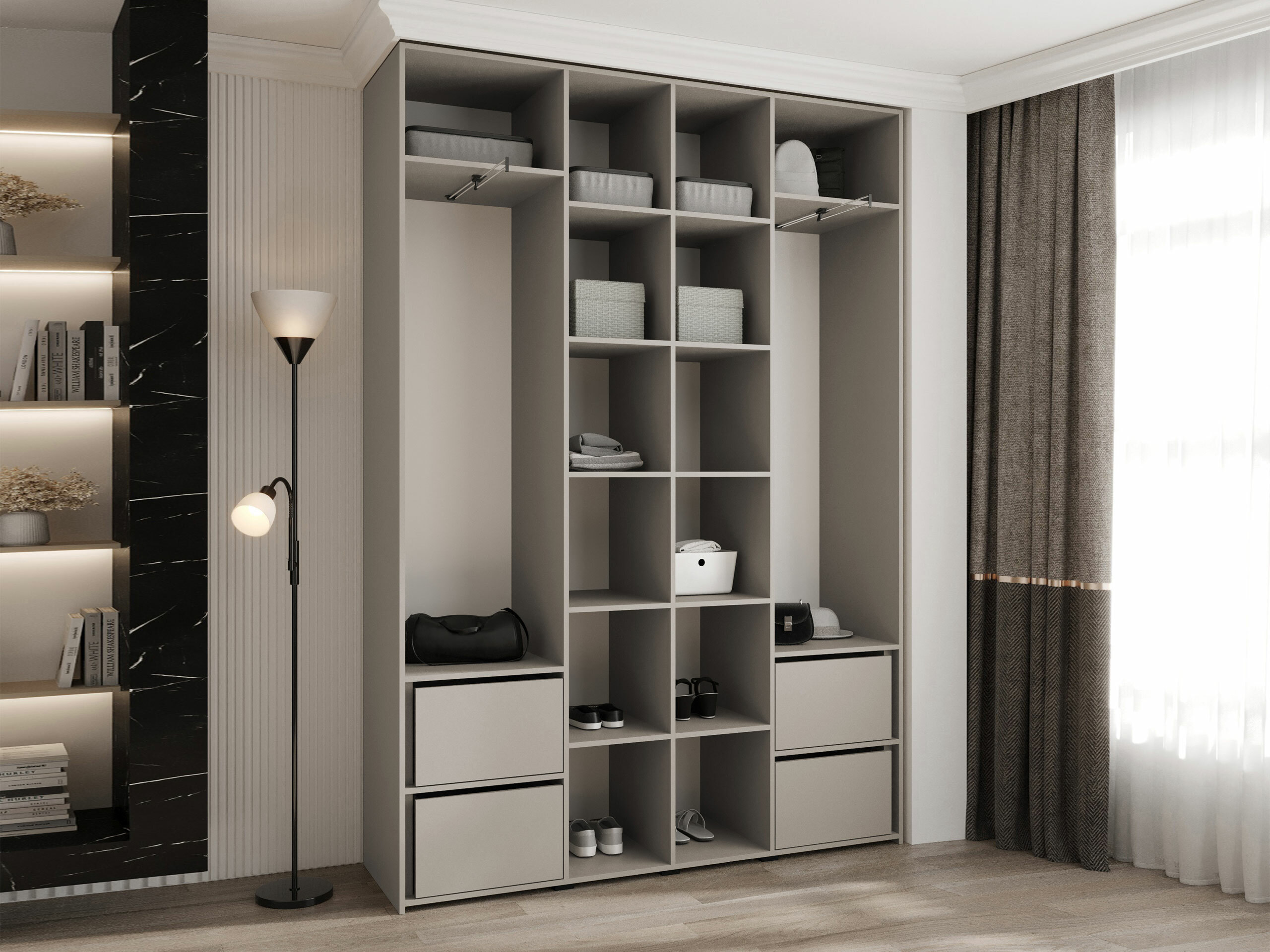 Gardróbszekrény Hartford 564 (Fehér)