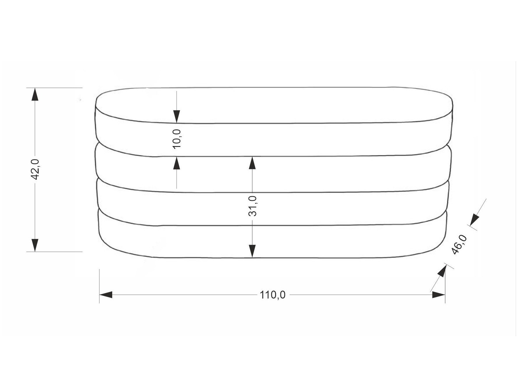 Kárpitozott pad Houston 2054 (Bézs)