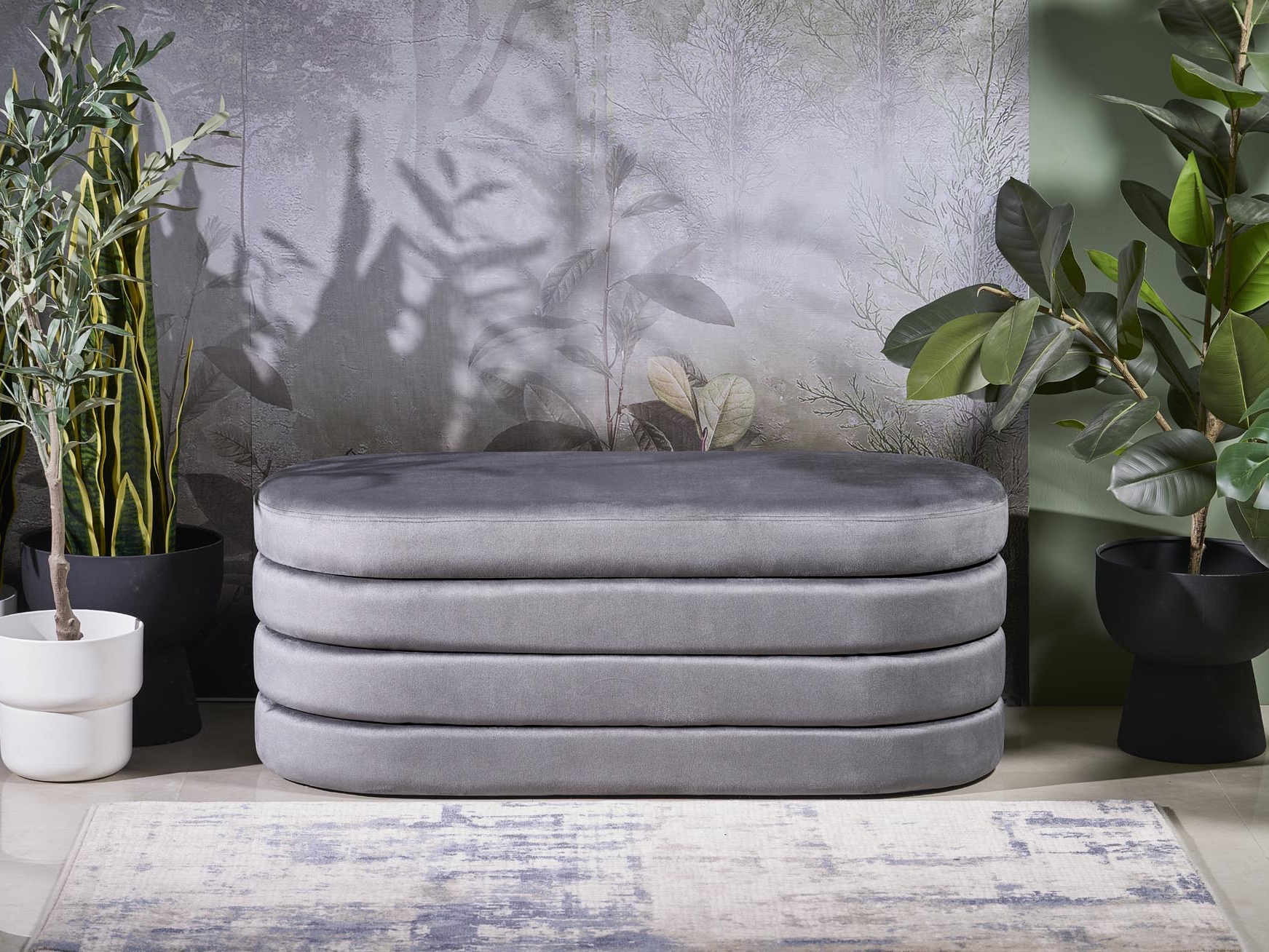 Kárpitozott pad Houston 2054 (Szürke)