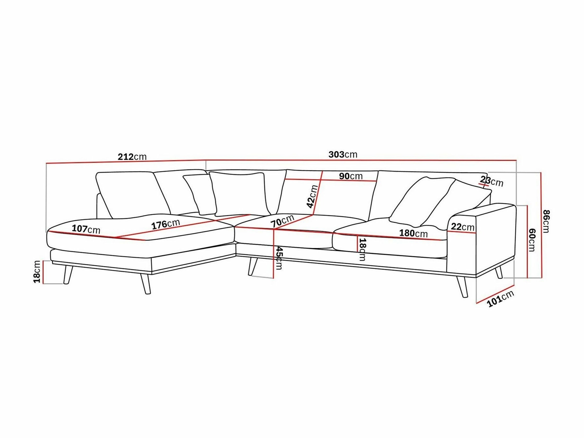Sarokkanapé Seattle 218 (Silencio 19)
