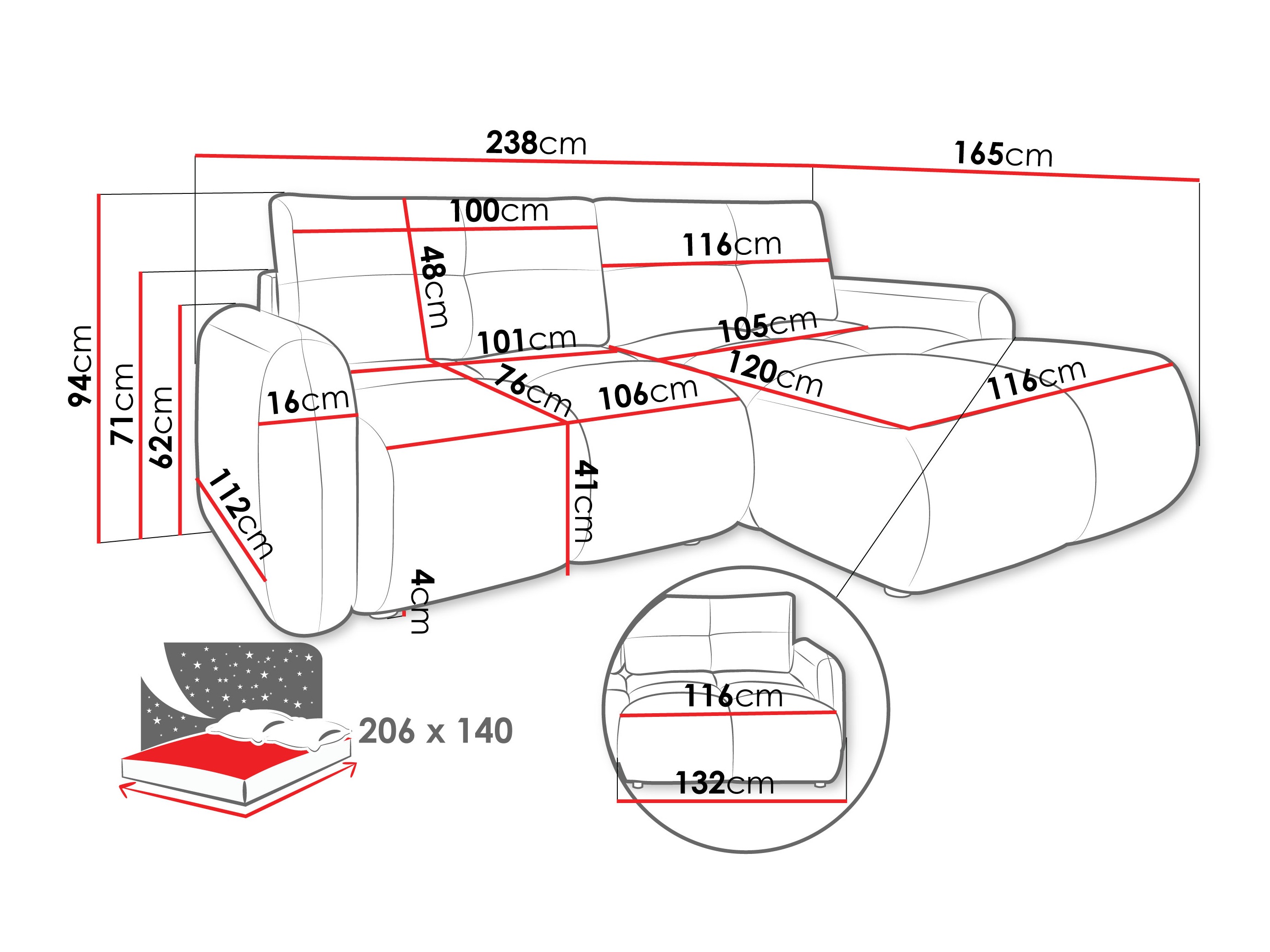Sarokkanapé Clinton 101 (Lambi 06)