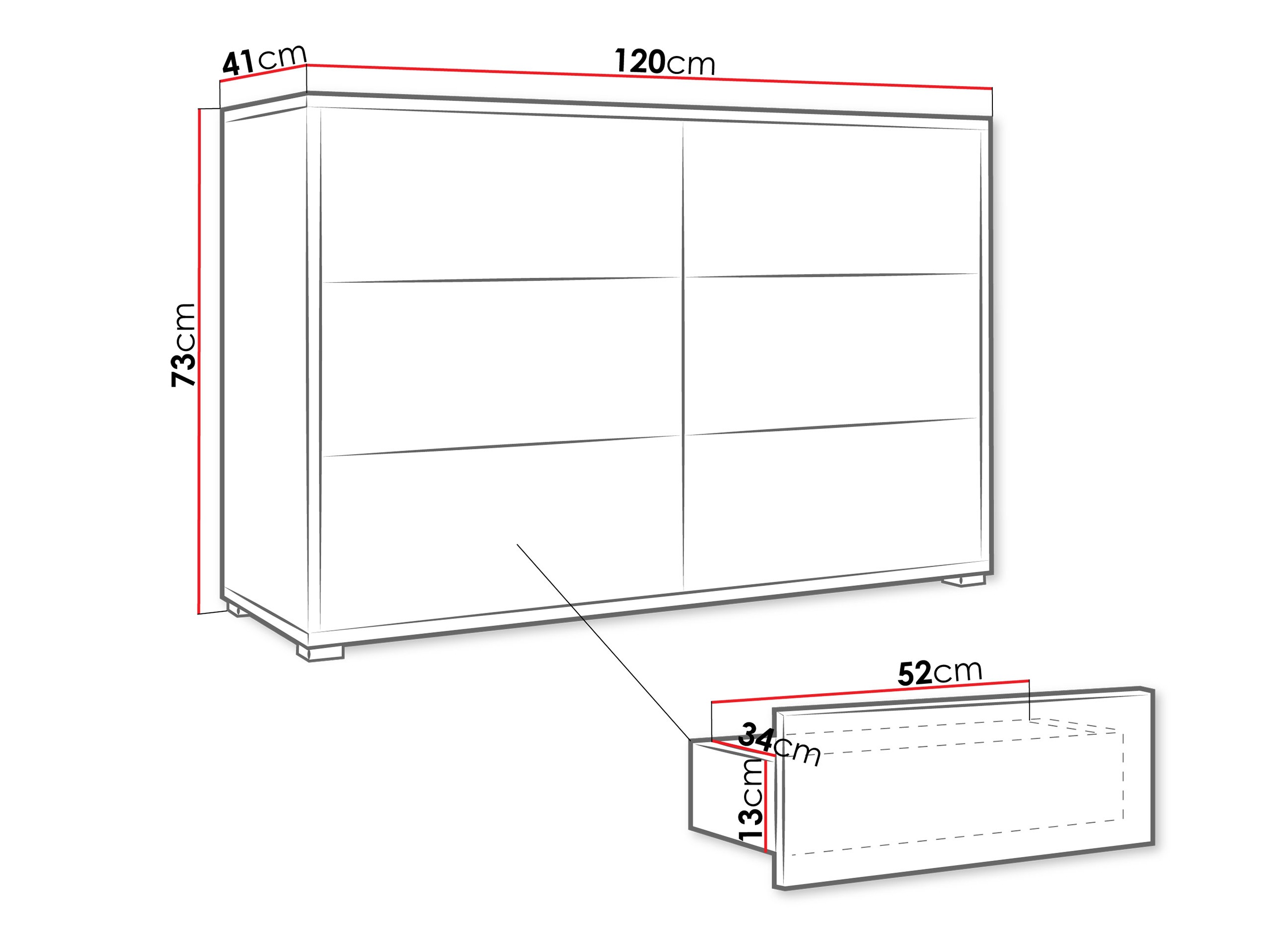 Komód Comfivo Fersoe 103 (Tölgy)