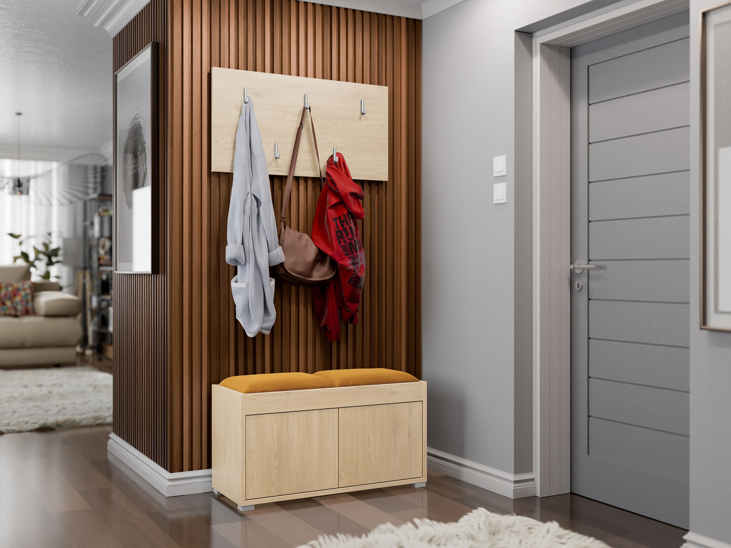 Előszoba garnitúra Comfivo Fersoe 117 (Tölgy)