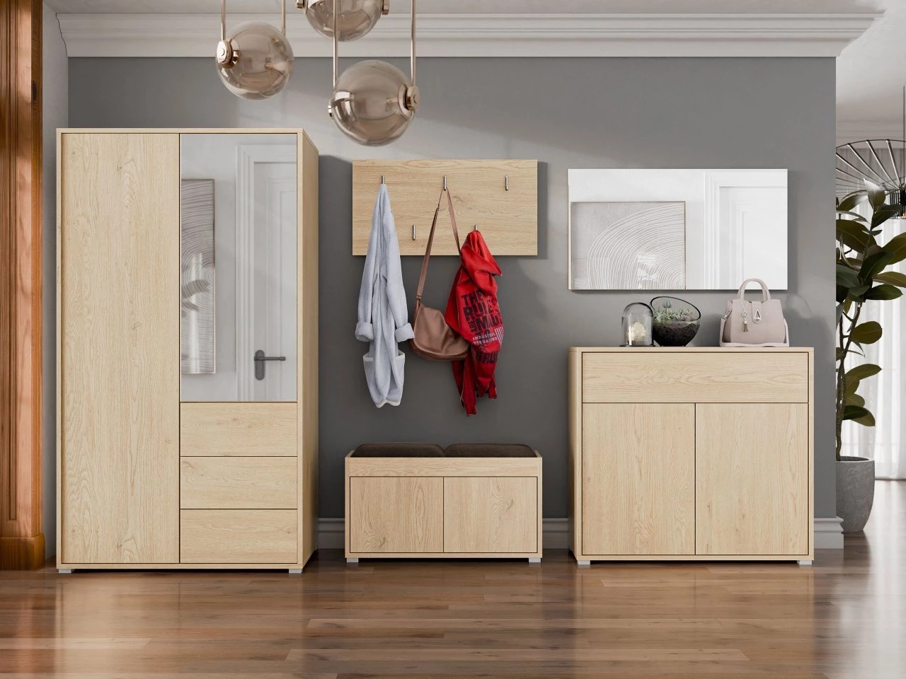 Komód Comfivo Fersoe 114 (Tölgy)