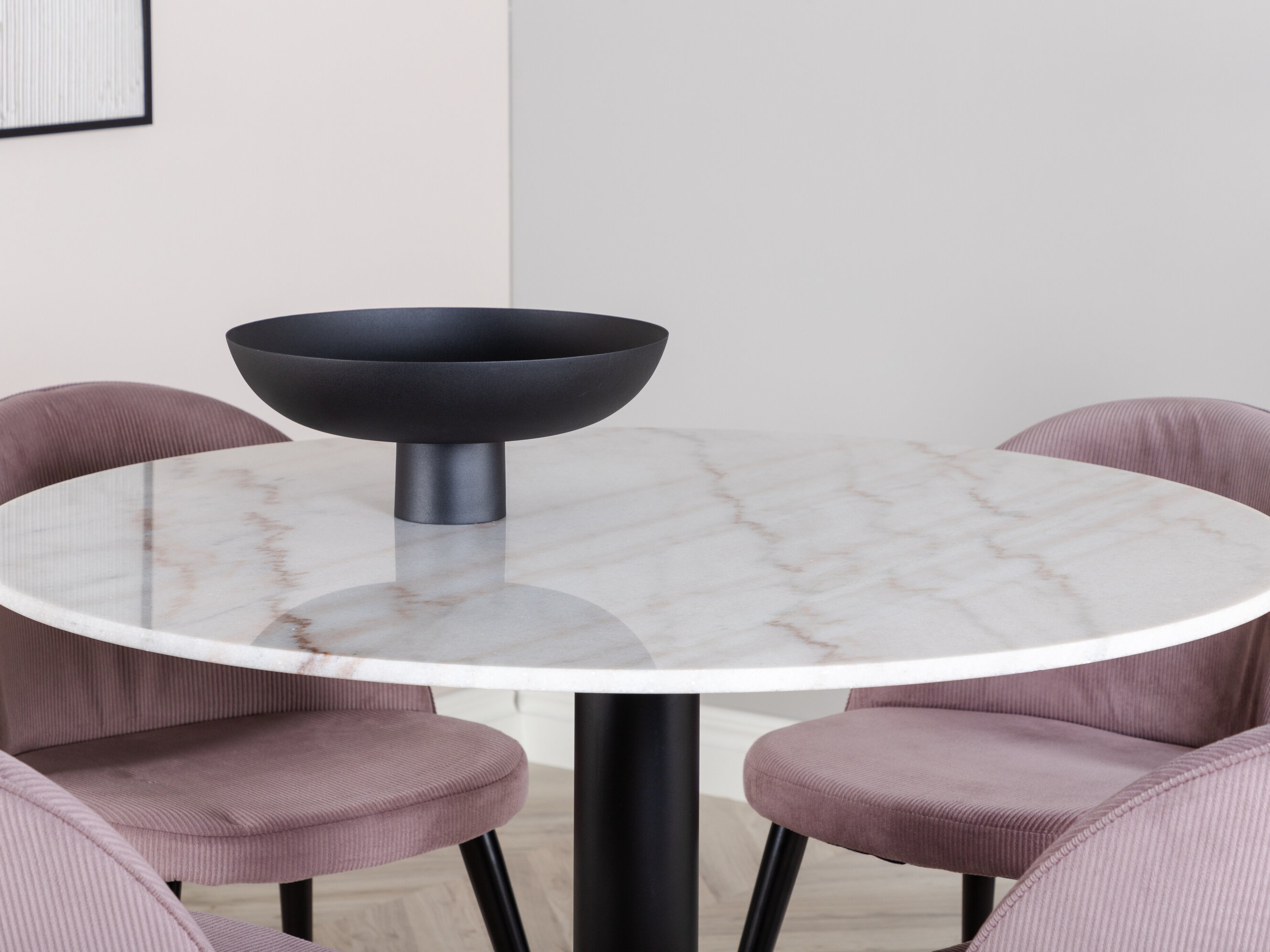 Étkezőgarnitúra Dallas 1297 (Rózsaszín + Fekete)