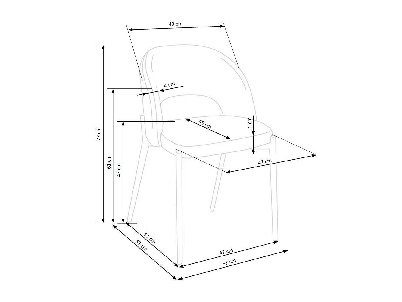 Szék Houston Virtus (Bézs + Fekete)