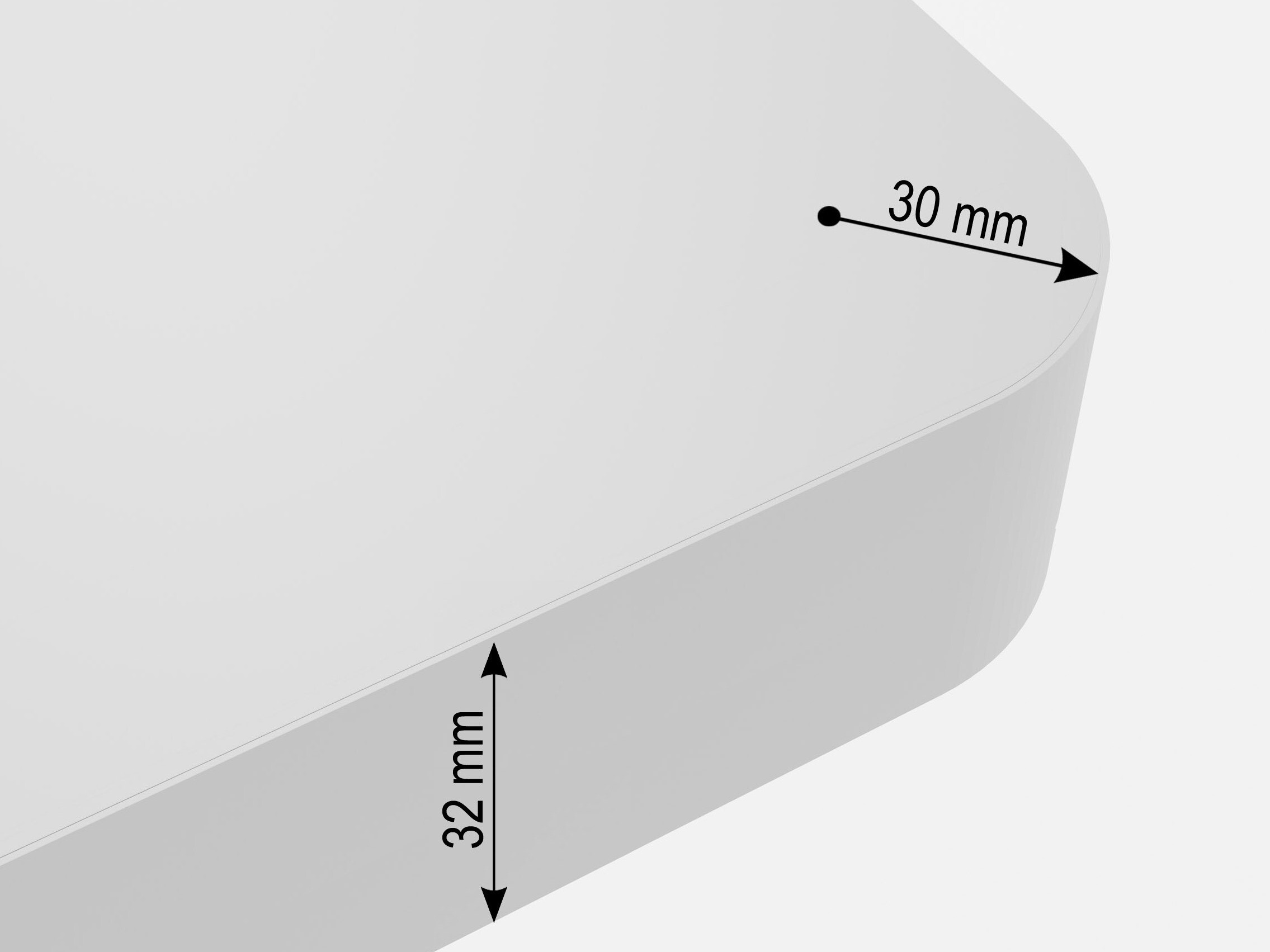 Állítható magasságú íróasztal Buffalo 184 (Fehér)