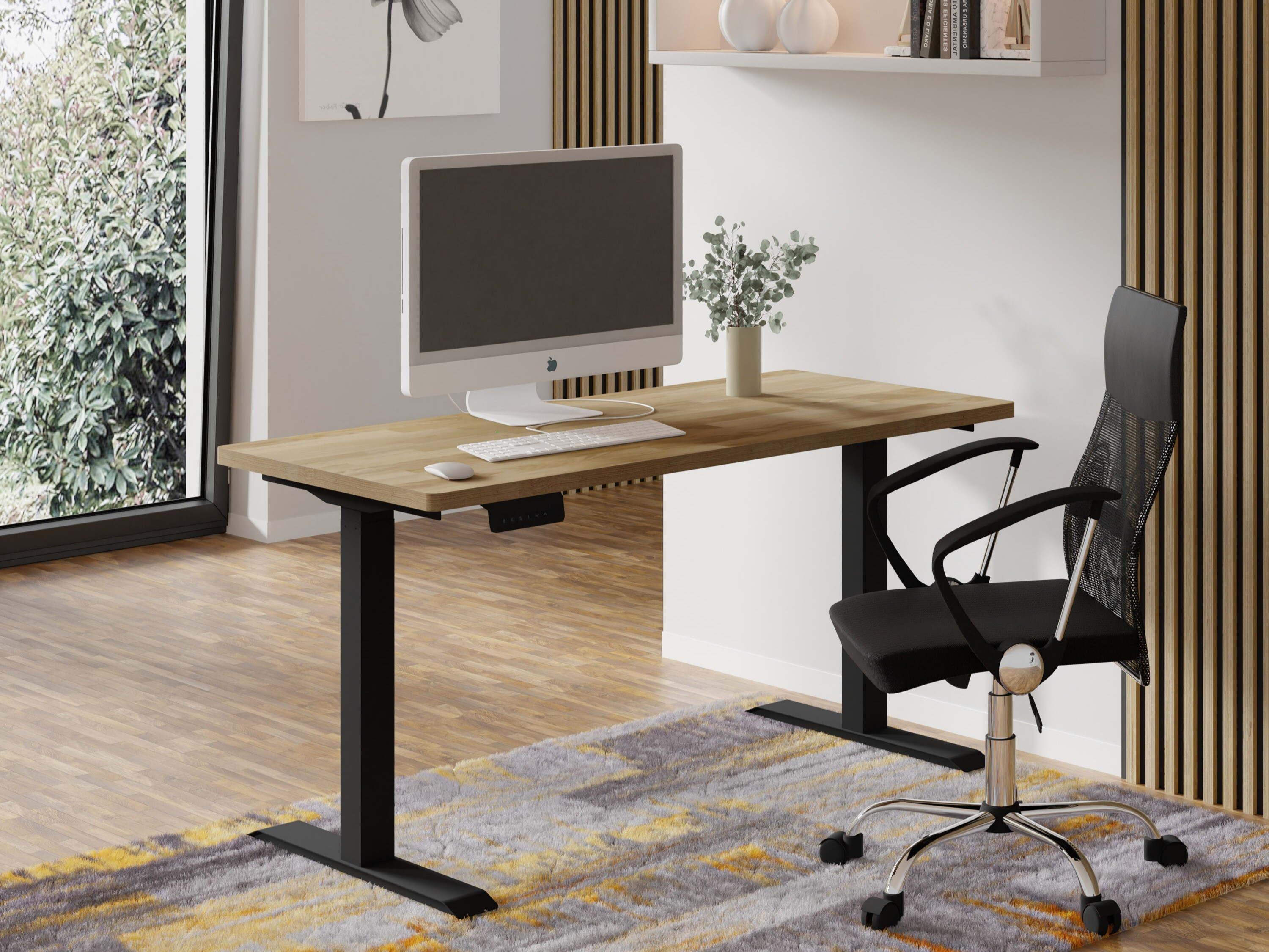 Állítható magasságú íróasztal Buffalo 199 (Fekete)