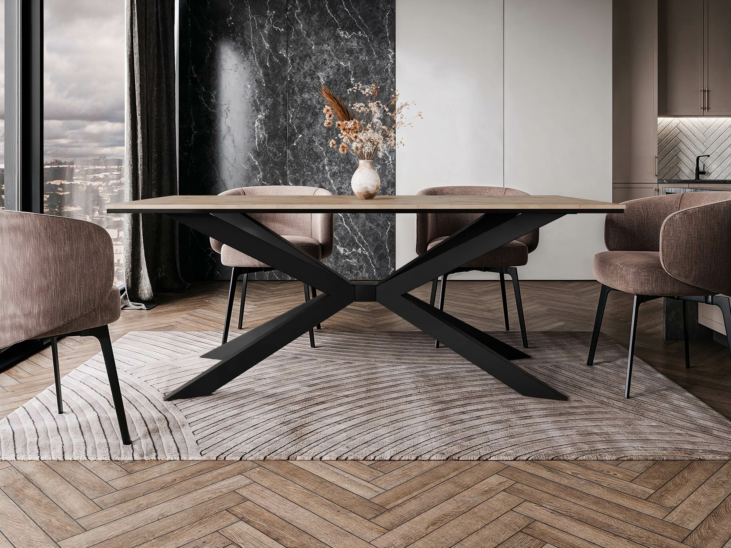 Asztal Goodyear 135 (Wotan tölgy)