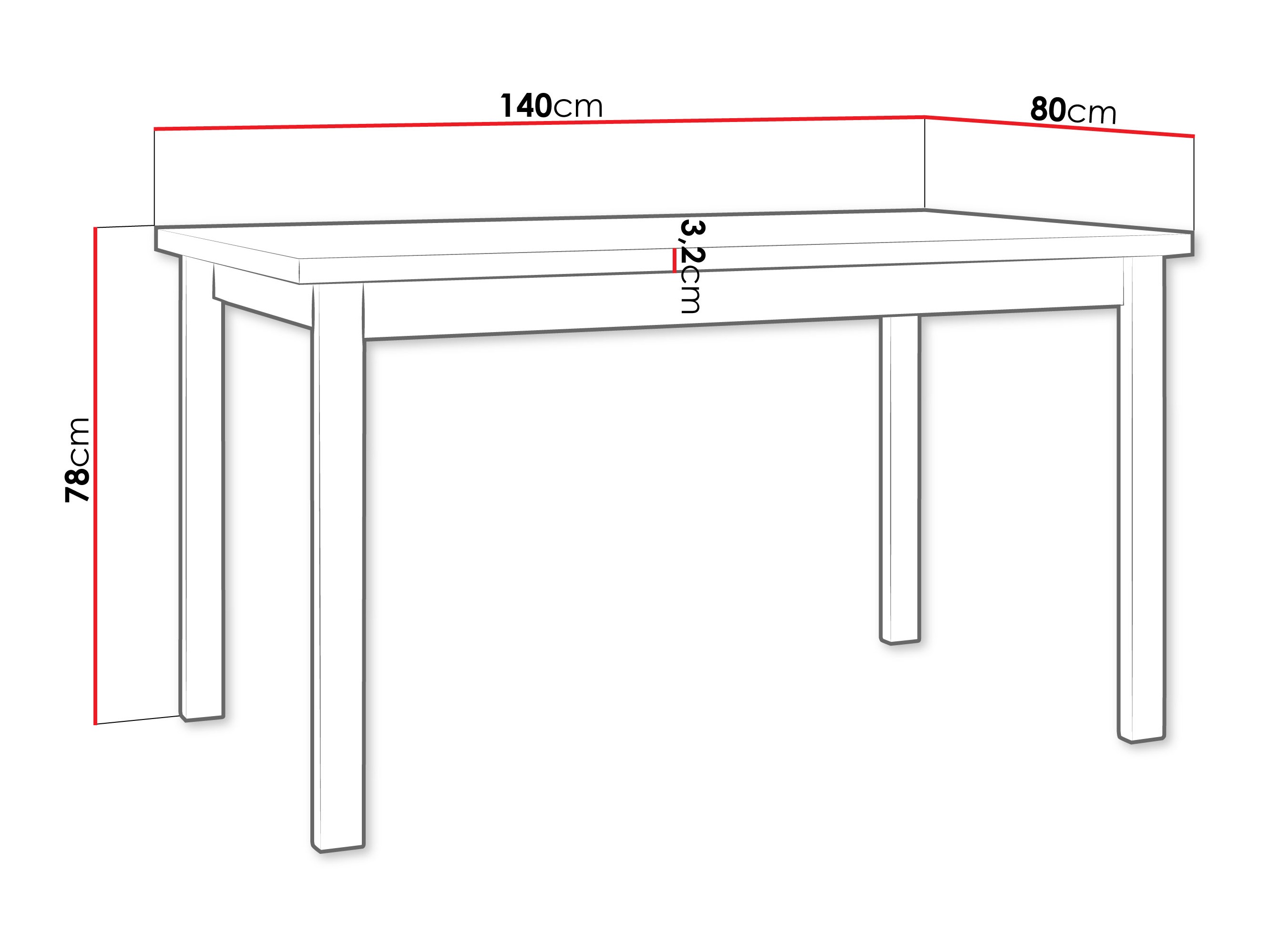 Asztal Victorville 377 (Artisan tölgy + Fehér)