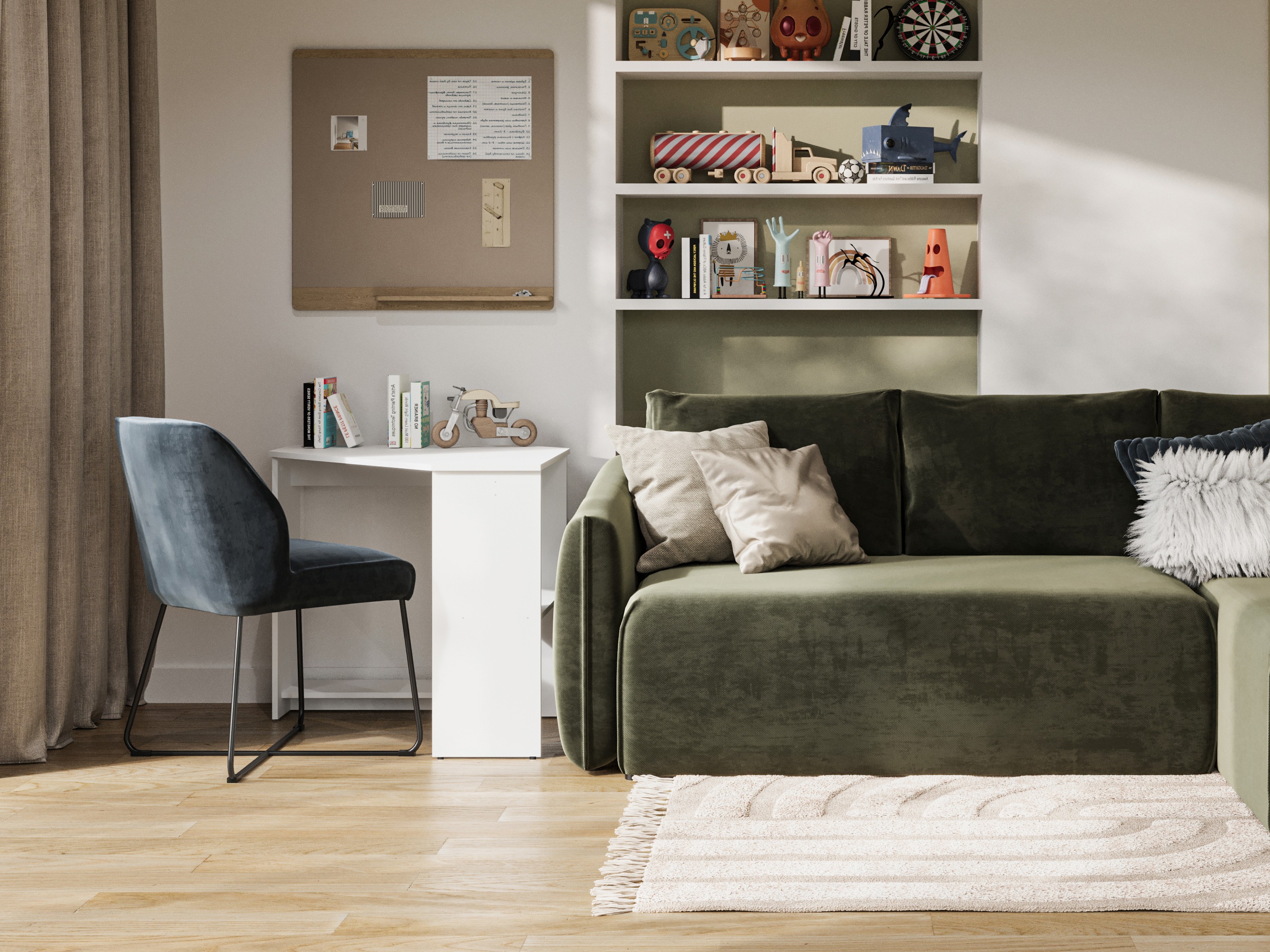 Sarok íróasztal Austin 302 (Fehér)