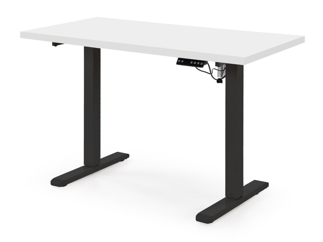 Állítható magasságú íróasztal Houston 1942 (Fehér + Fekete)