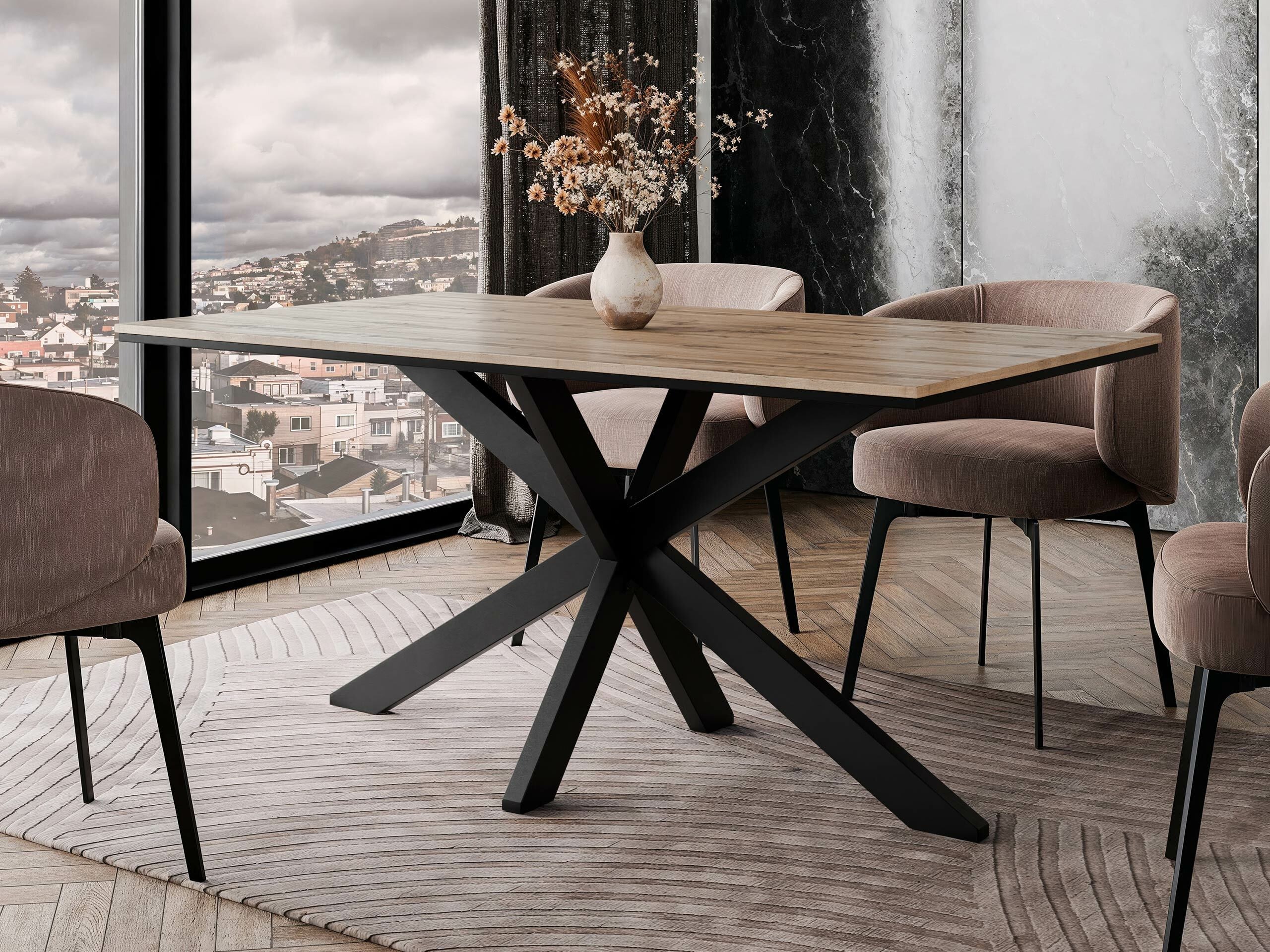 Asztal Goodyear 136 (Wotan tölgy)