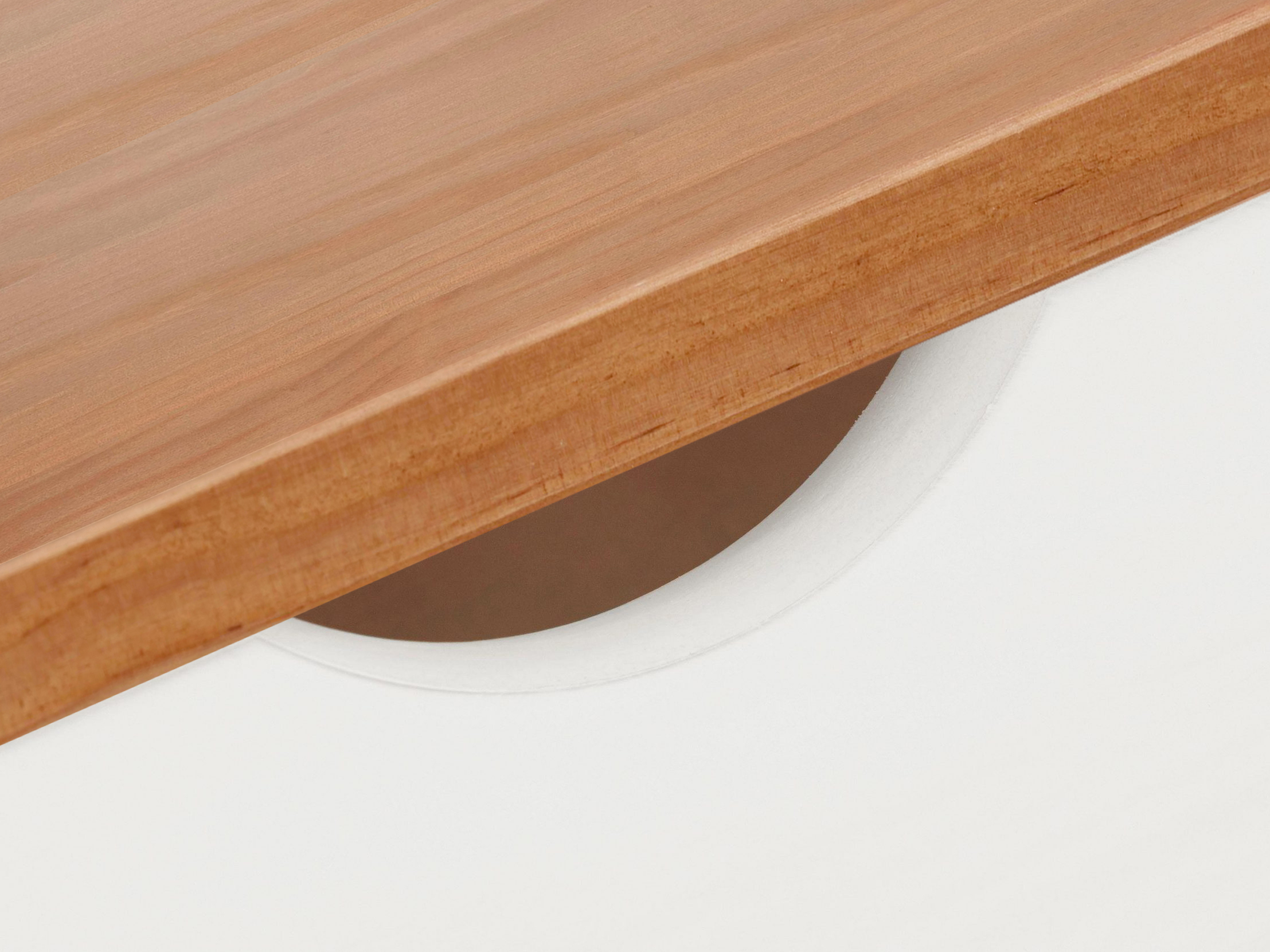 Íróasztal Denton 136 (Fehér + Világos fa)