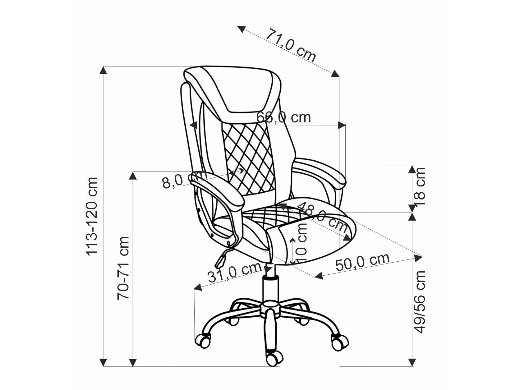 Irodai szék Houston 1602 (Szürke)