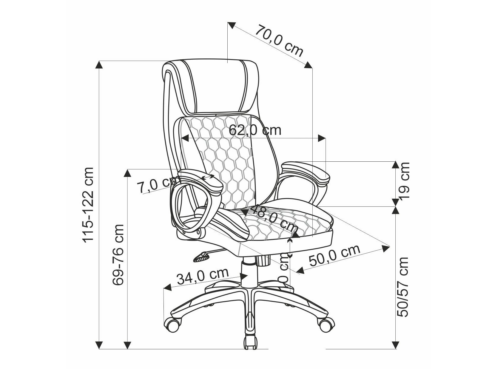 Irodai szék Houston 1608