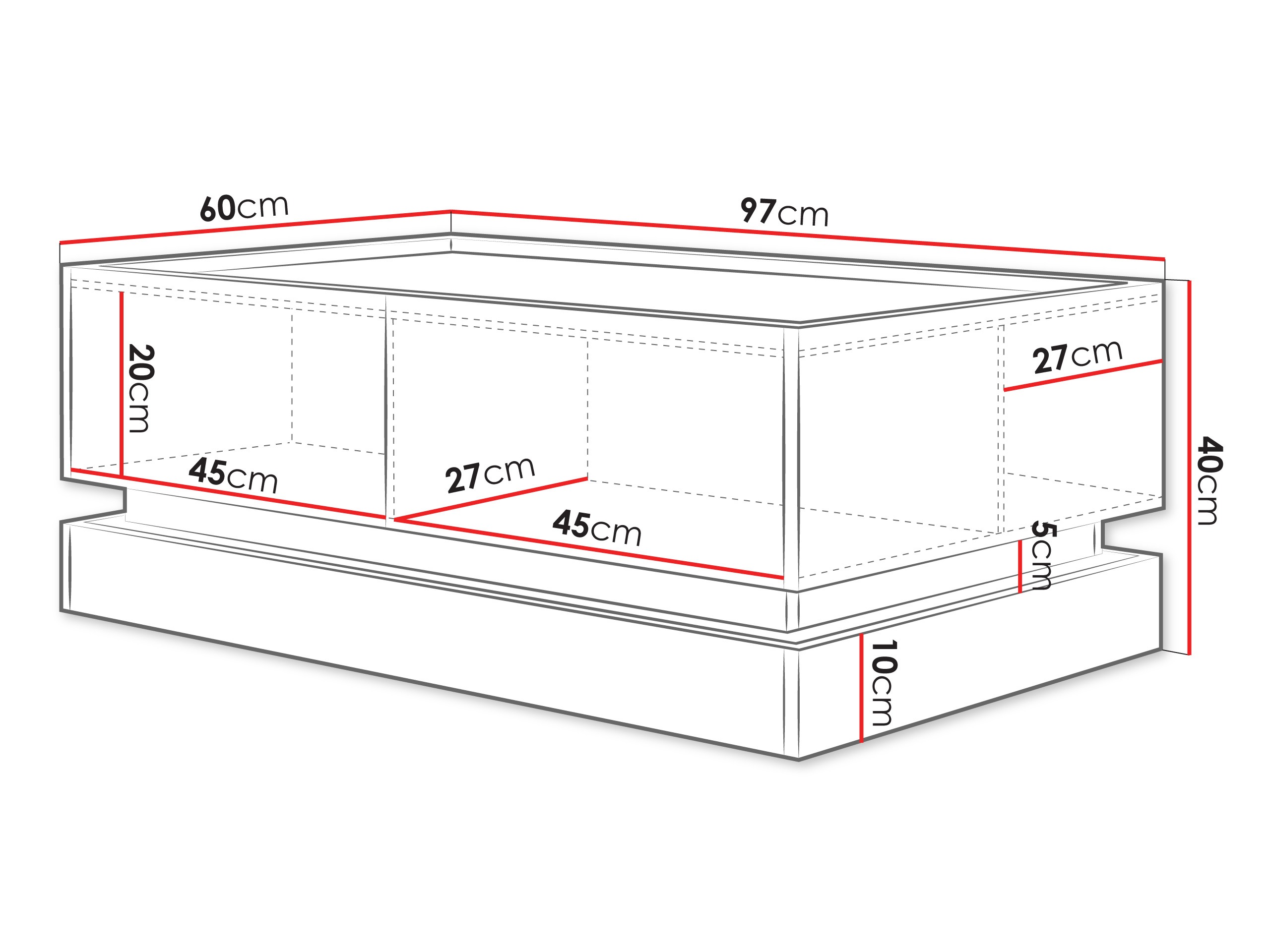 Dohányzóasztal Comfivo Dalvenu 103 (Világosbarna + Tölgy)