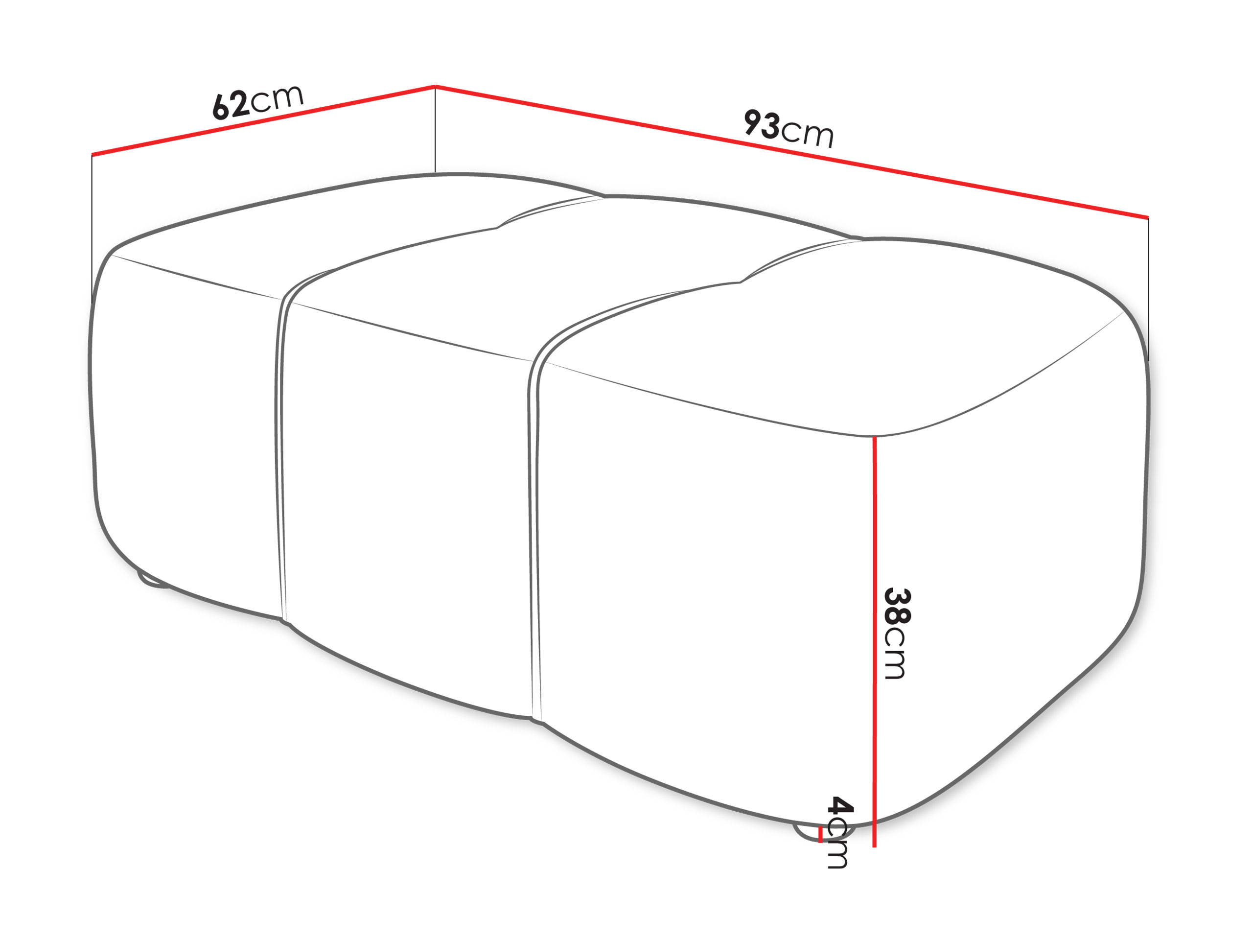 Kárpitozott pad Comfivo 472 (Coral 45)