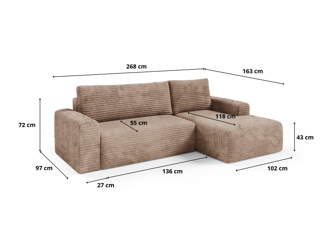 Sarokkanapé Franklin 155 (Tilia 75)