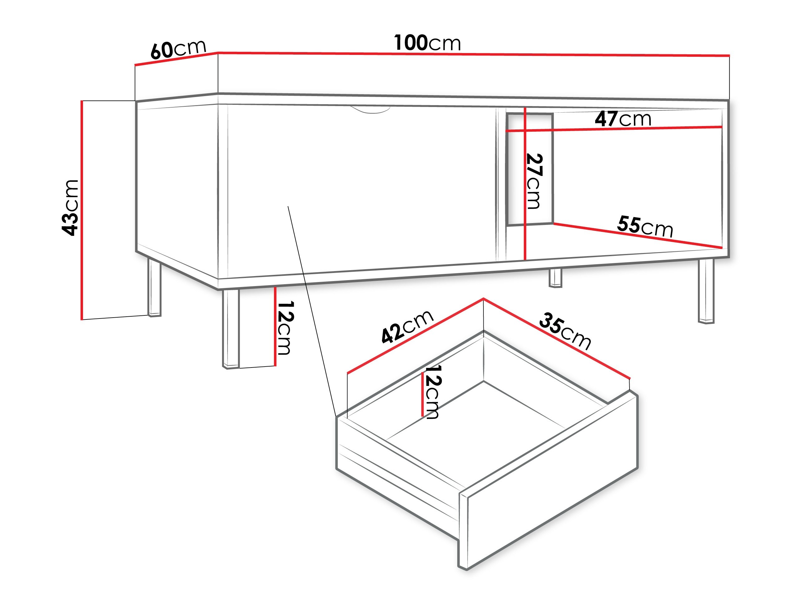 Dohányzóasztal Comfivo Elblare