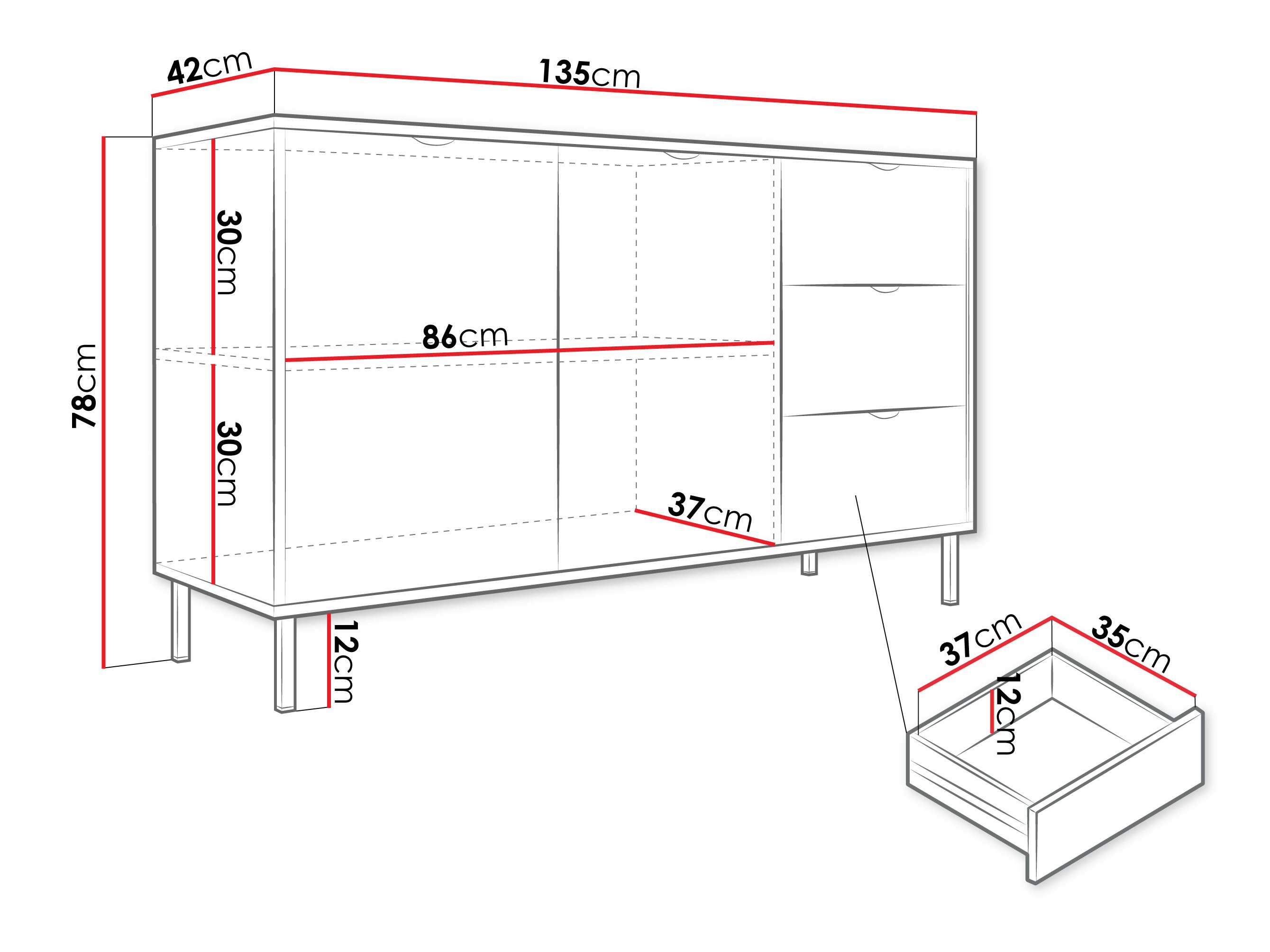 Komód Comfivo Elblare I