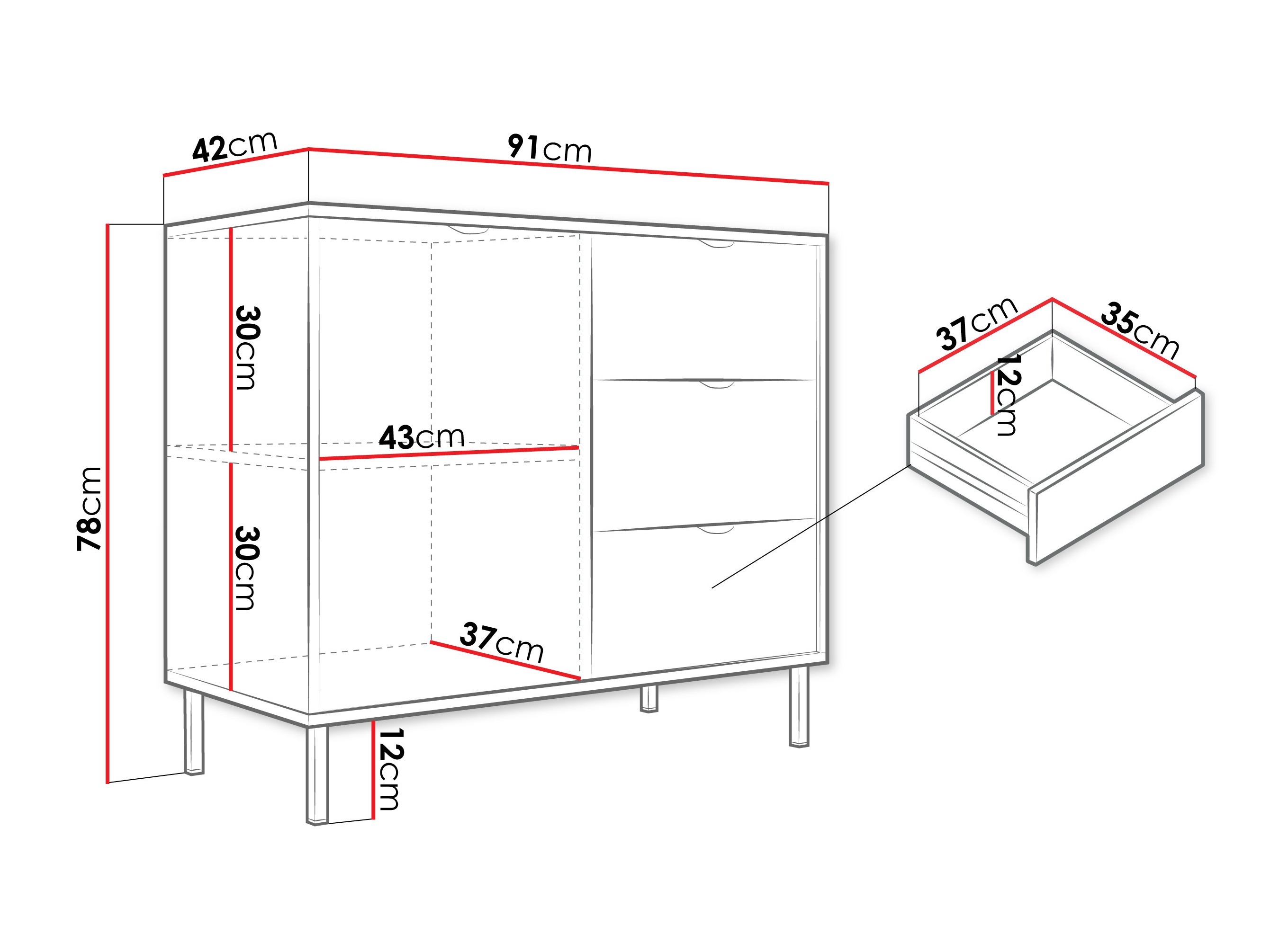 Komód Comfivo Elblare