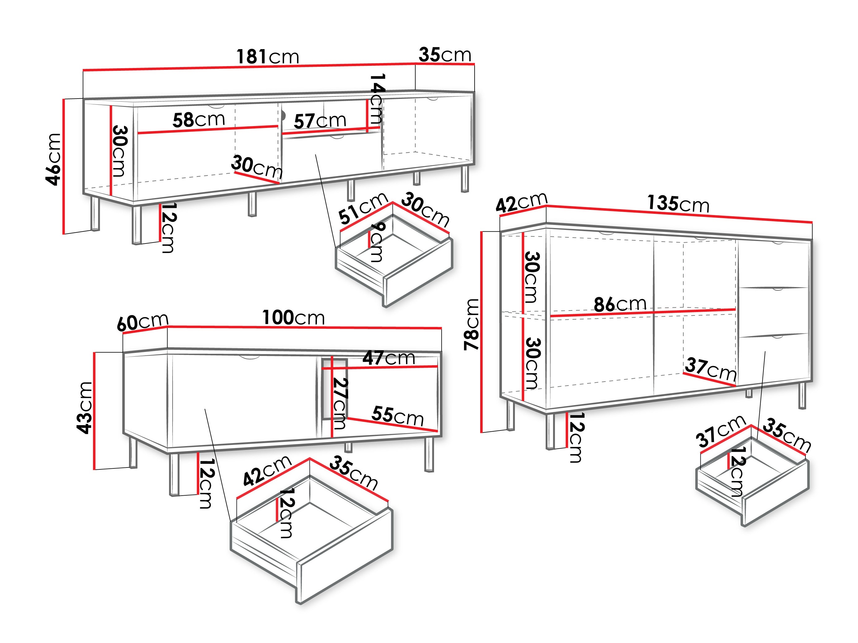 Nappali szett Comfivo Elblare