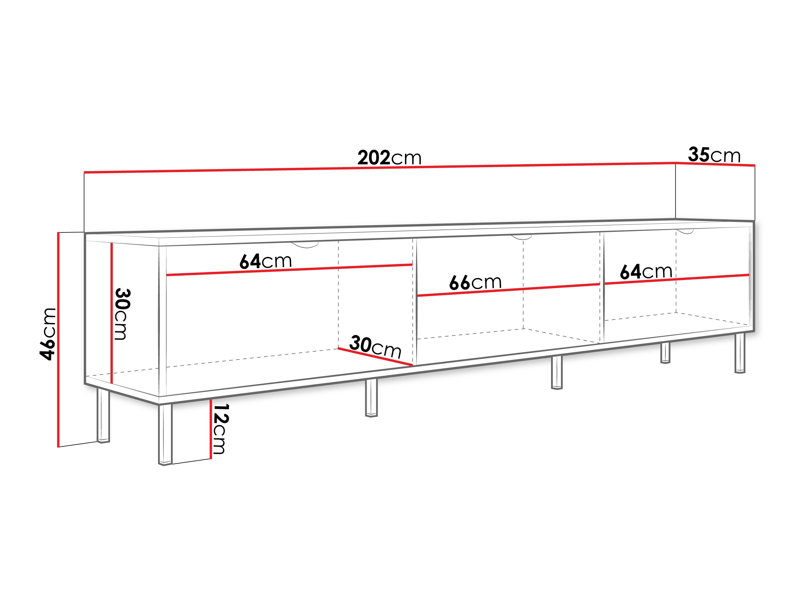 TV-állvány Comfivo Elblare I