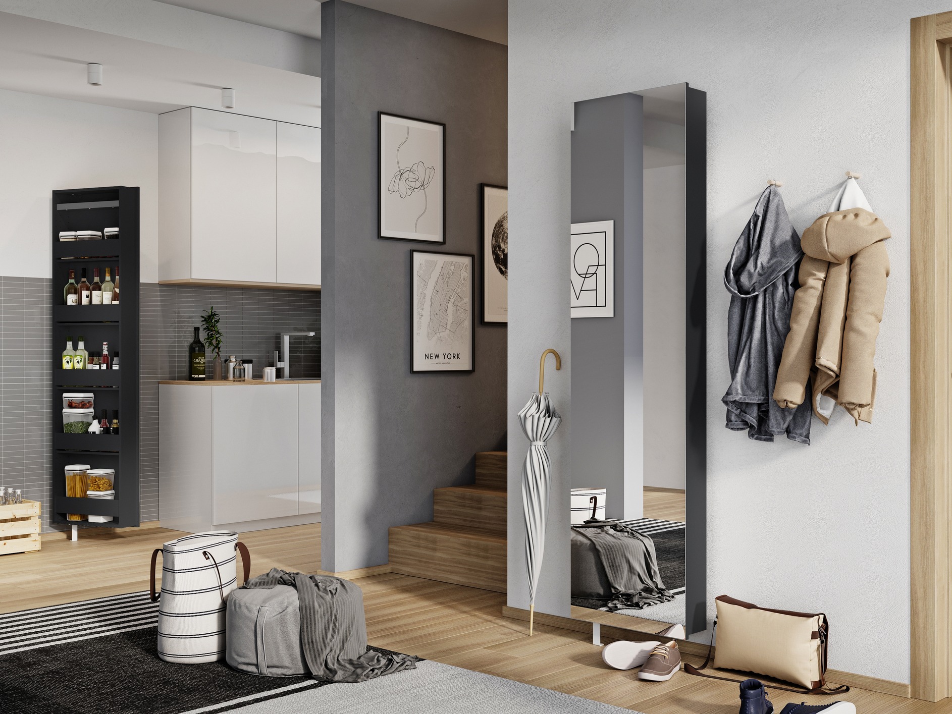 Cipőtároló Sacramento 119 (Antracit)