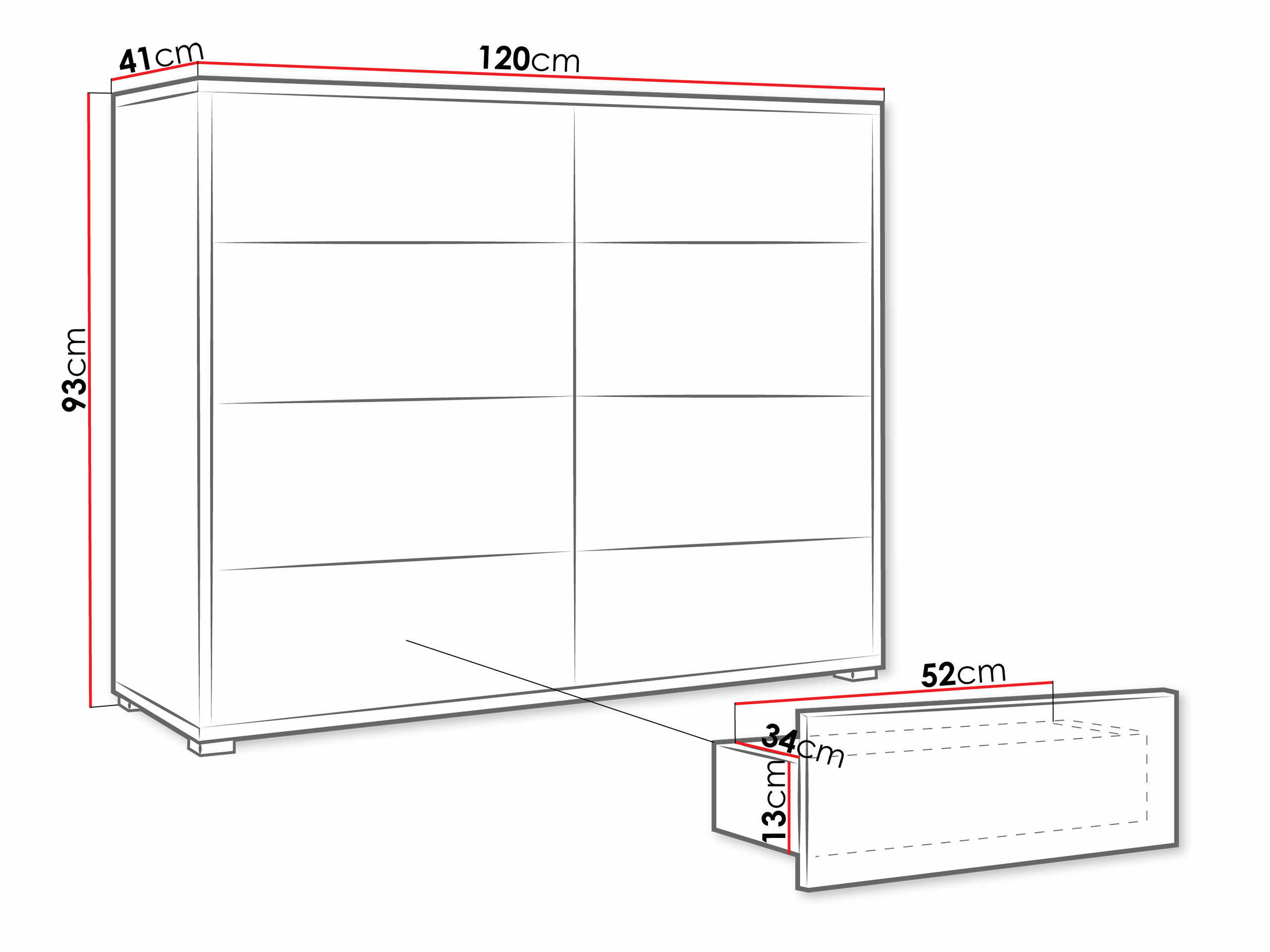 Komód Comfivo Tutela III (Kasmír)
