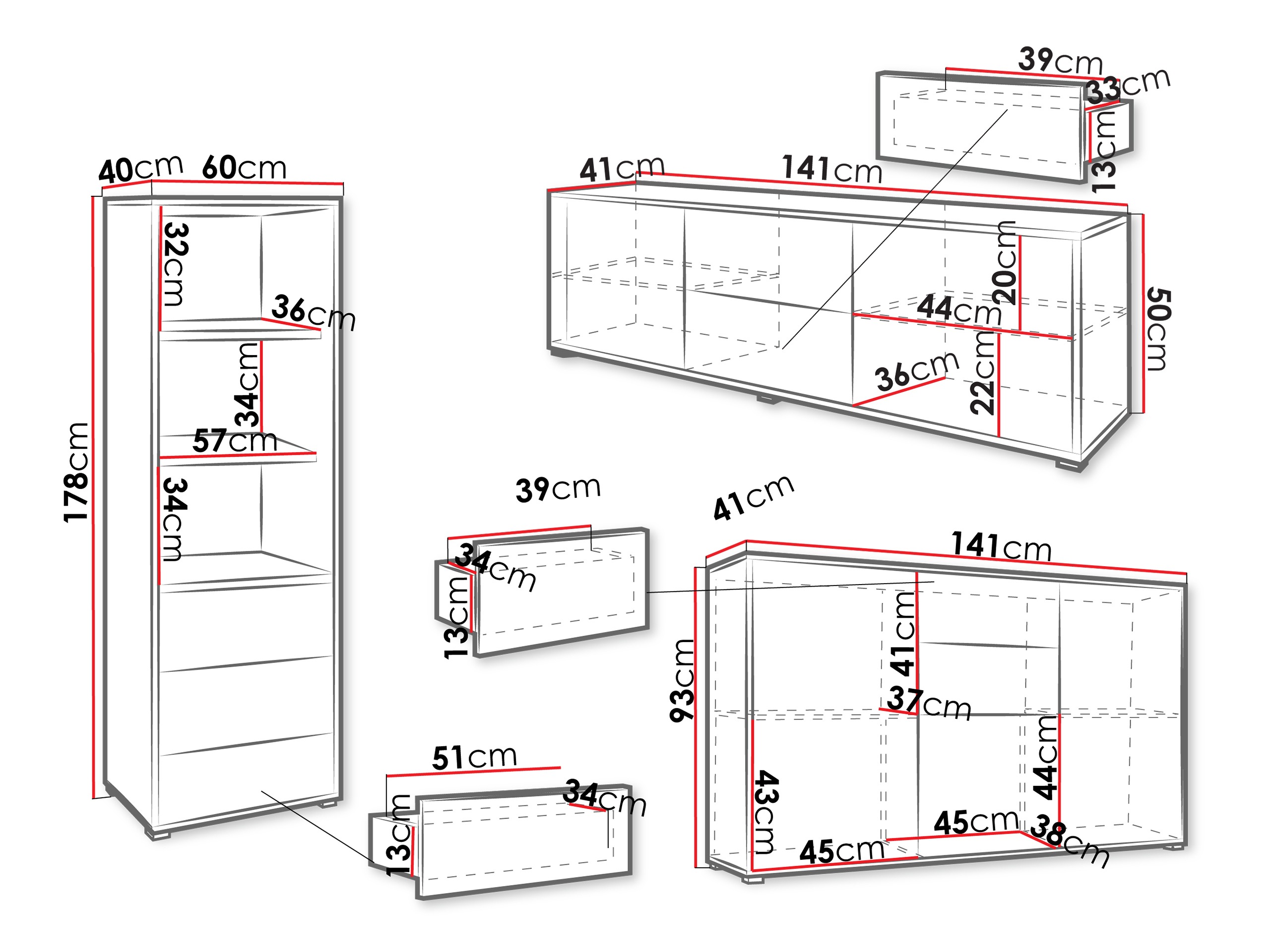 Nappali szett Comfivo Tutela III (Fehér)