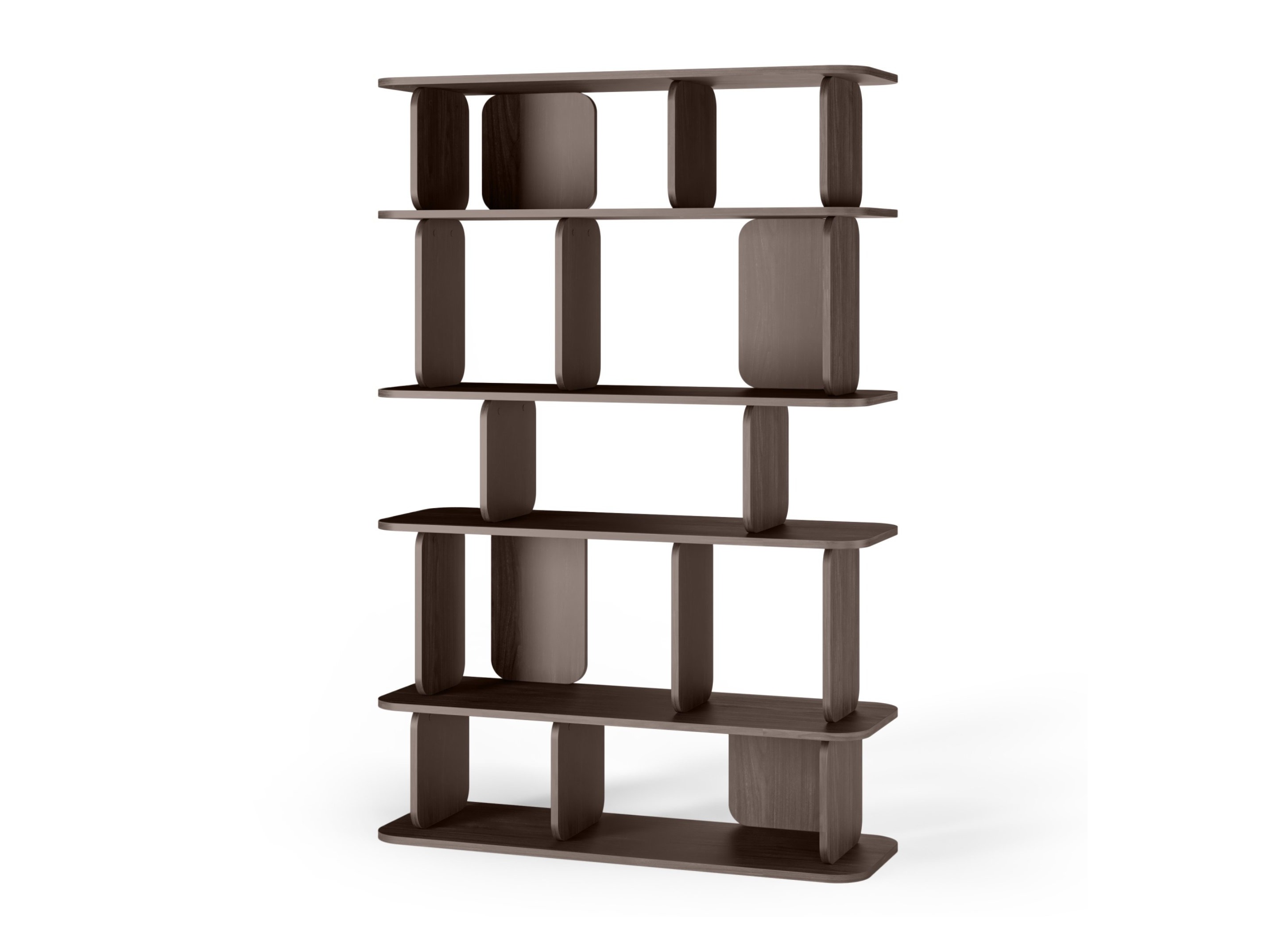 Könyvespolc Burleson 463 (Dió)