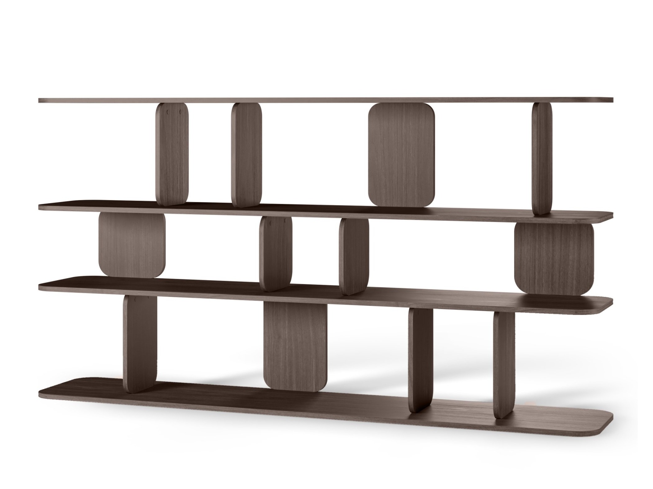 Könyvespolc Burleson 464 (Dió)