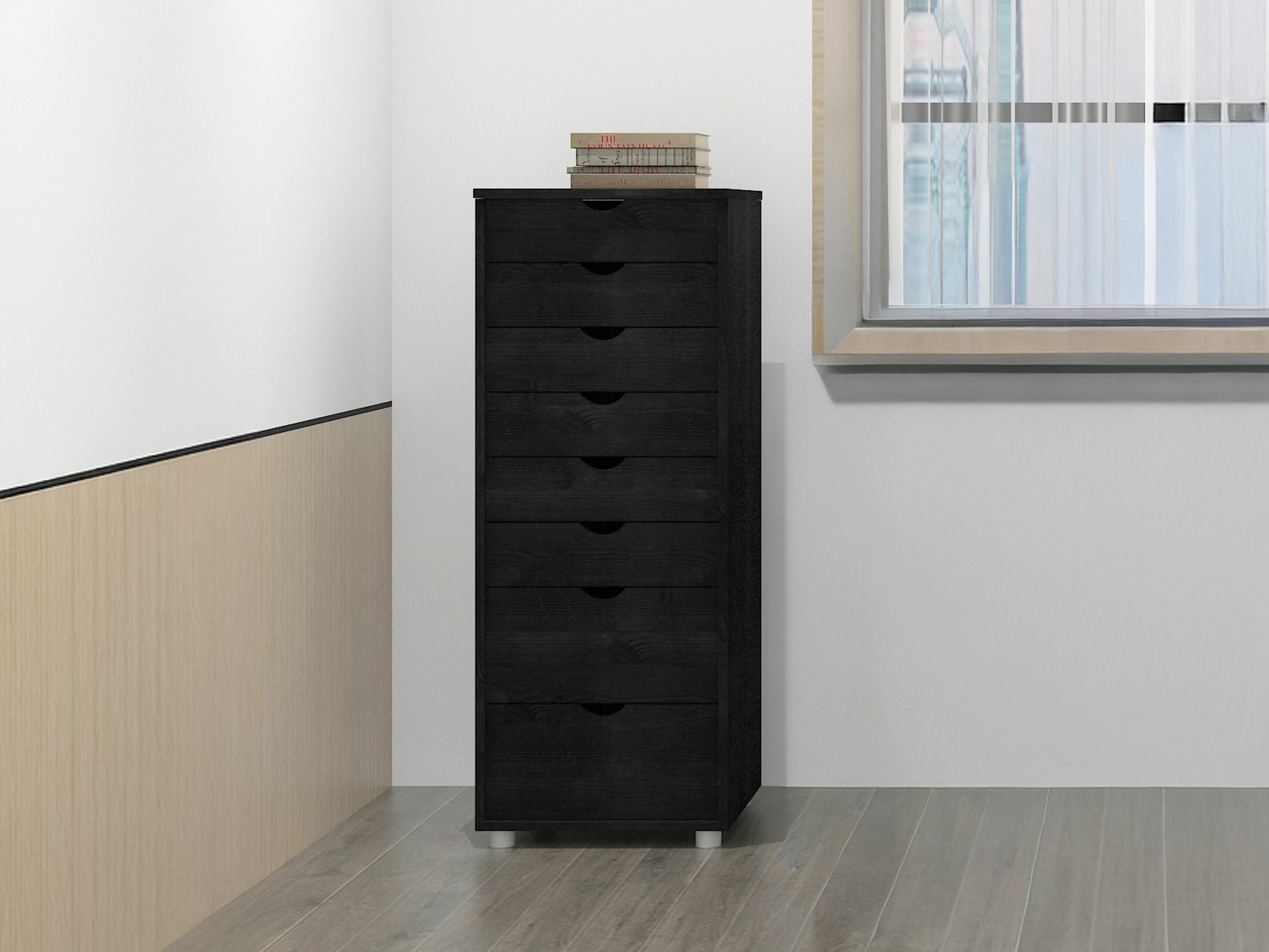 Komód Denton 138 (Fekete)